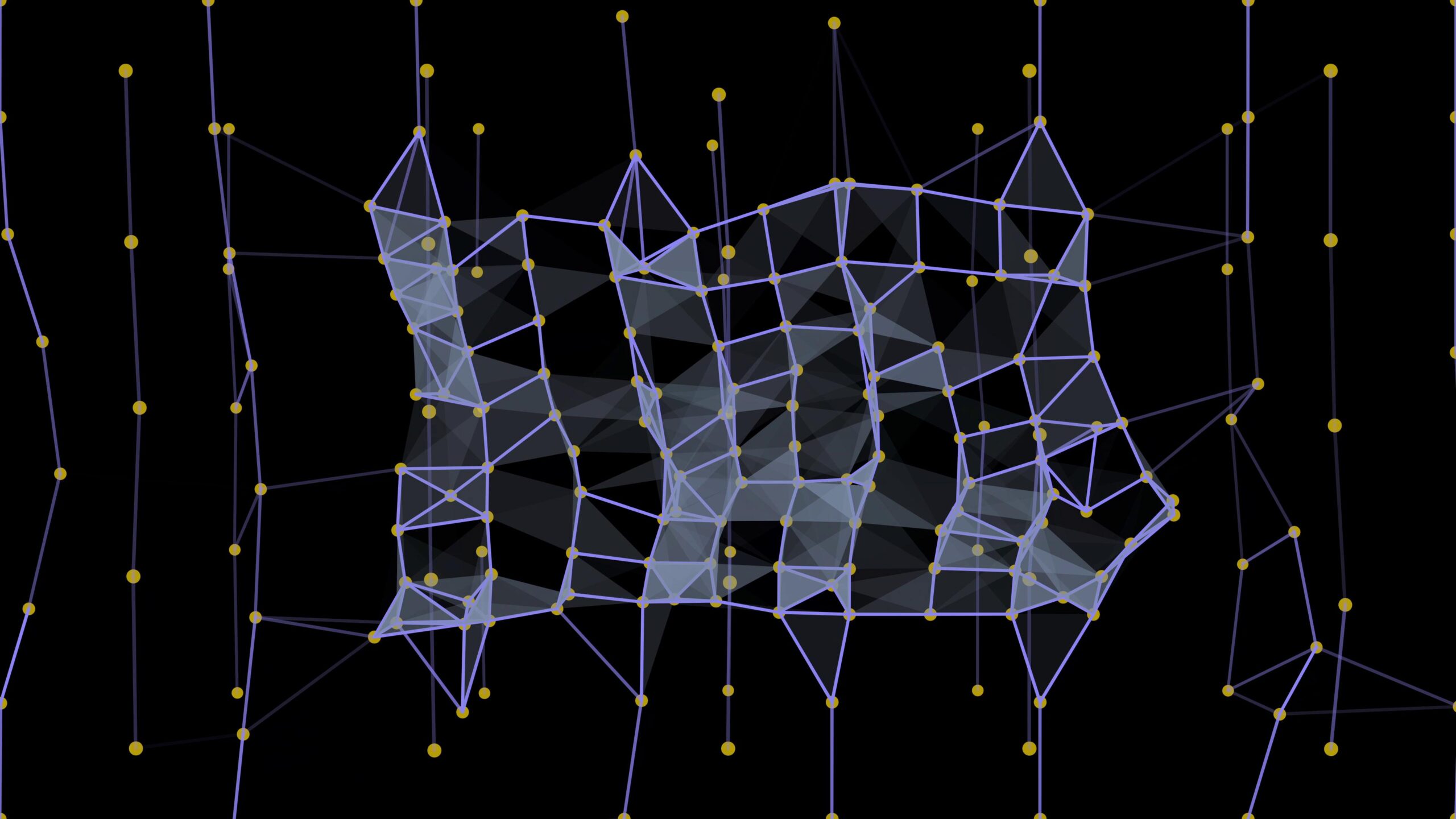 Abstract Geometric Network Structure 4K Video Loop