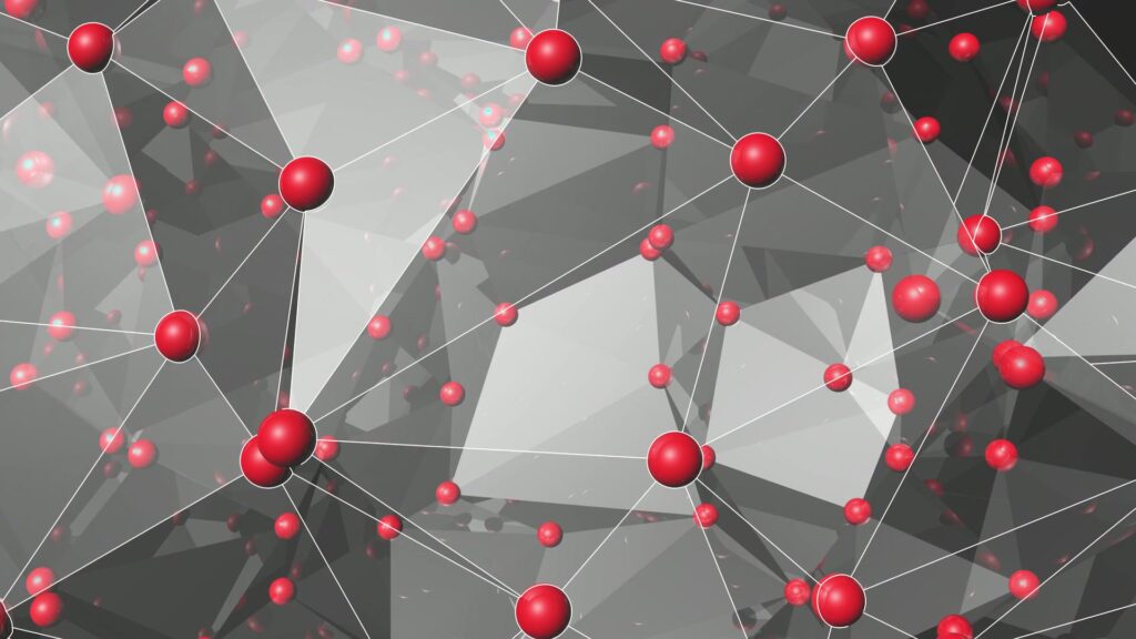Abstract Digital Network Animation Loop