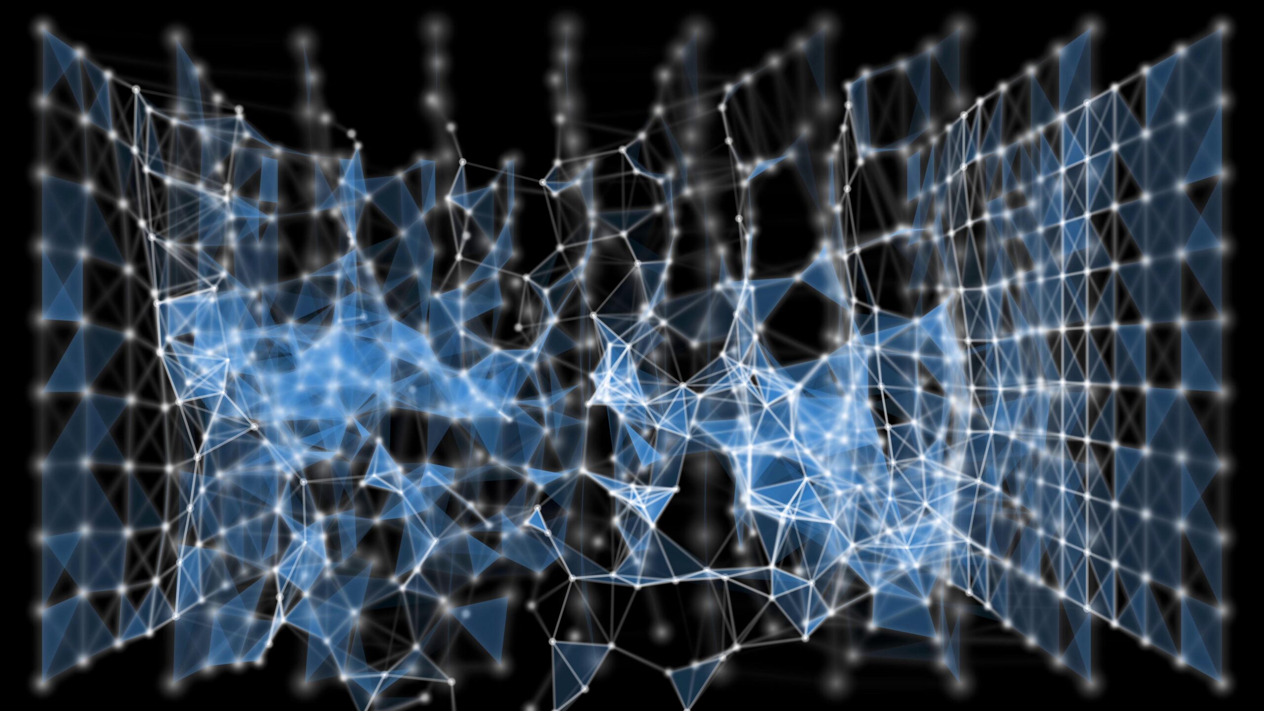 Futuristic Glowing Network 4K Video Loop