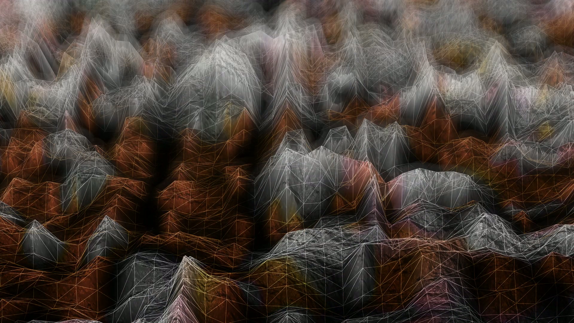 Fractal Terrain Digital Abstract Loop