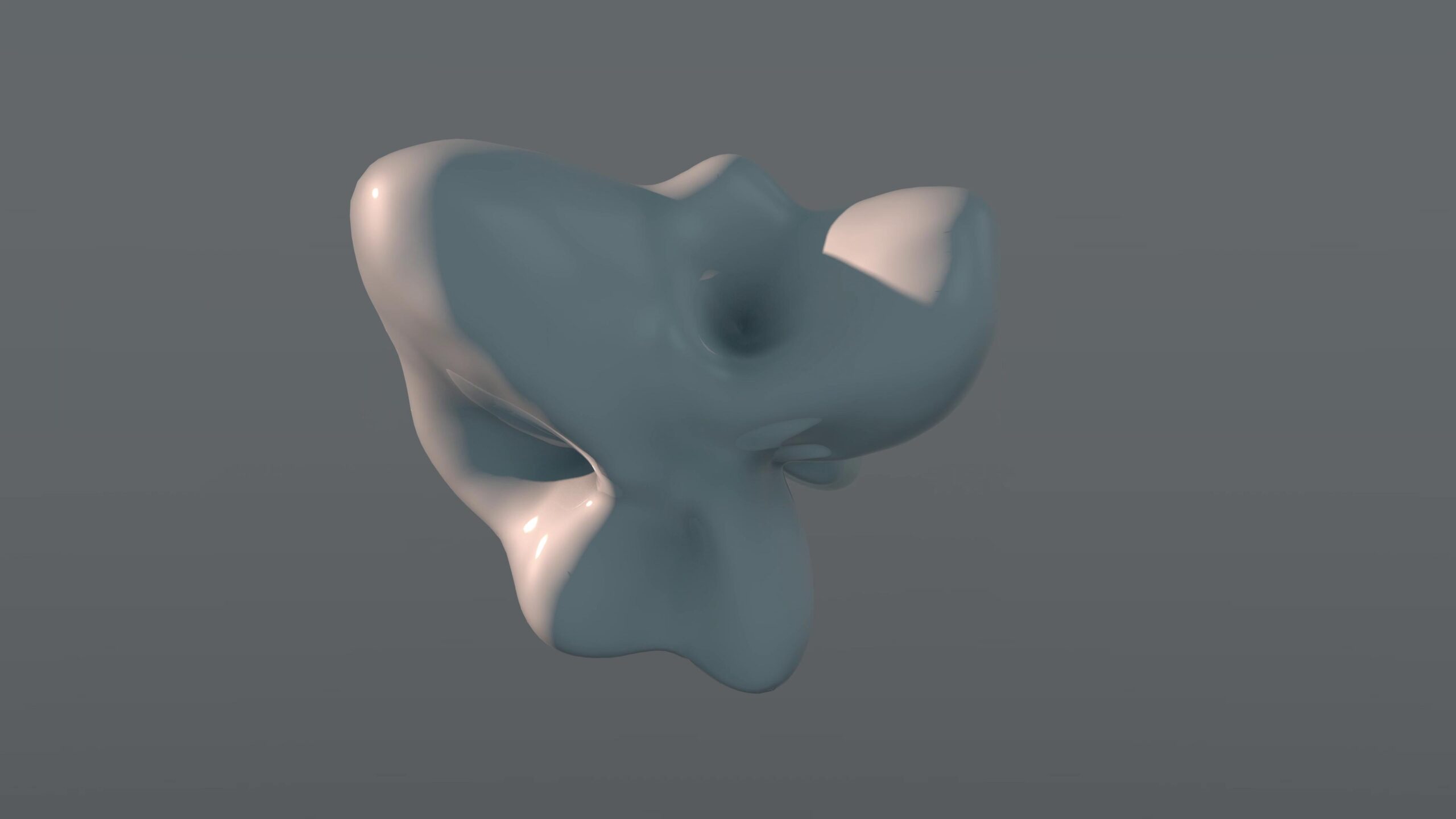 Fluid Sculpture Swirls Gracefully 4K Loop