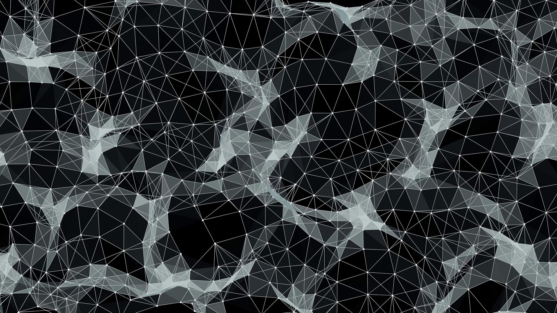 Geometric Web of Intersecting Lines Video Loop