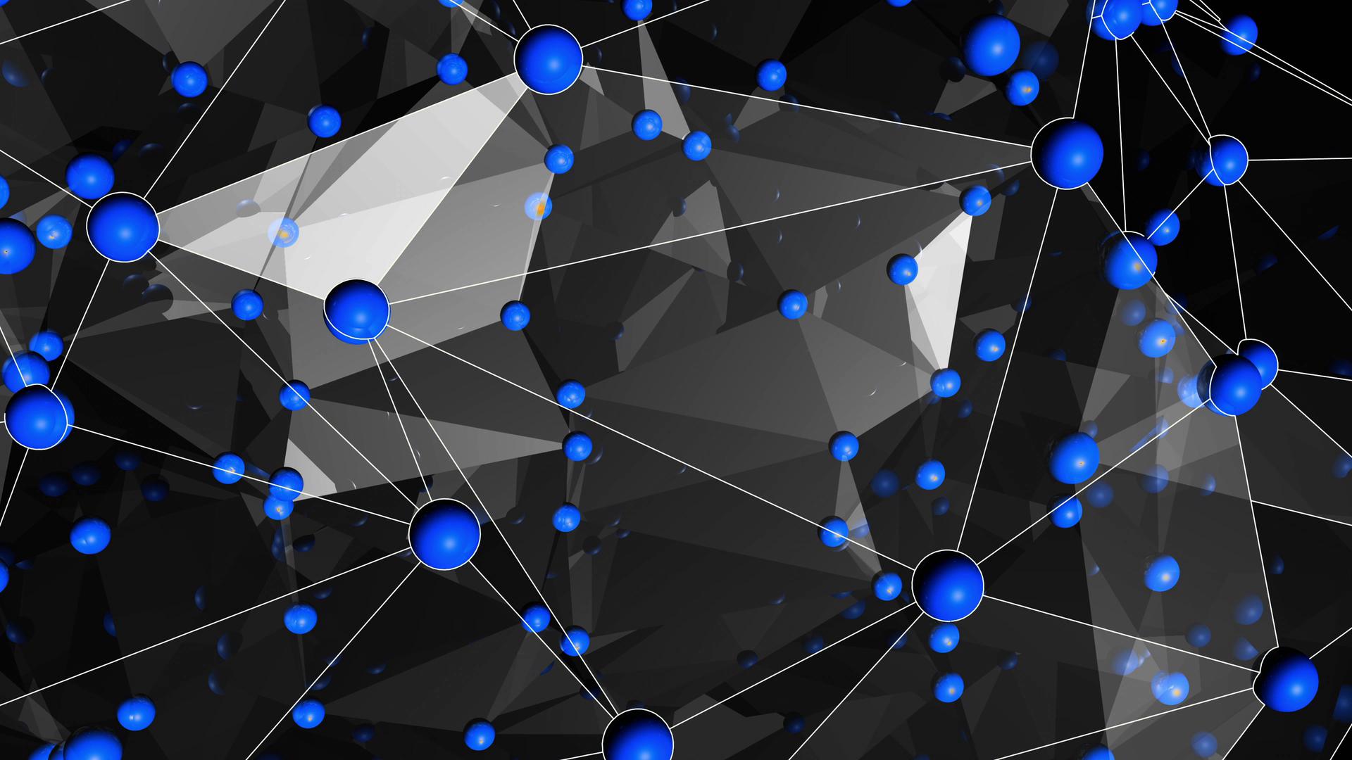 Abstract Digital Network Visualization HD Loop