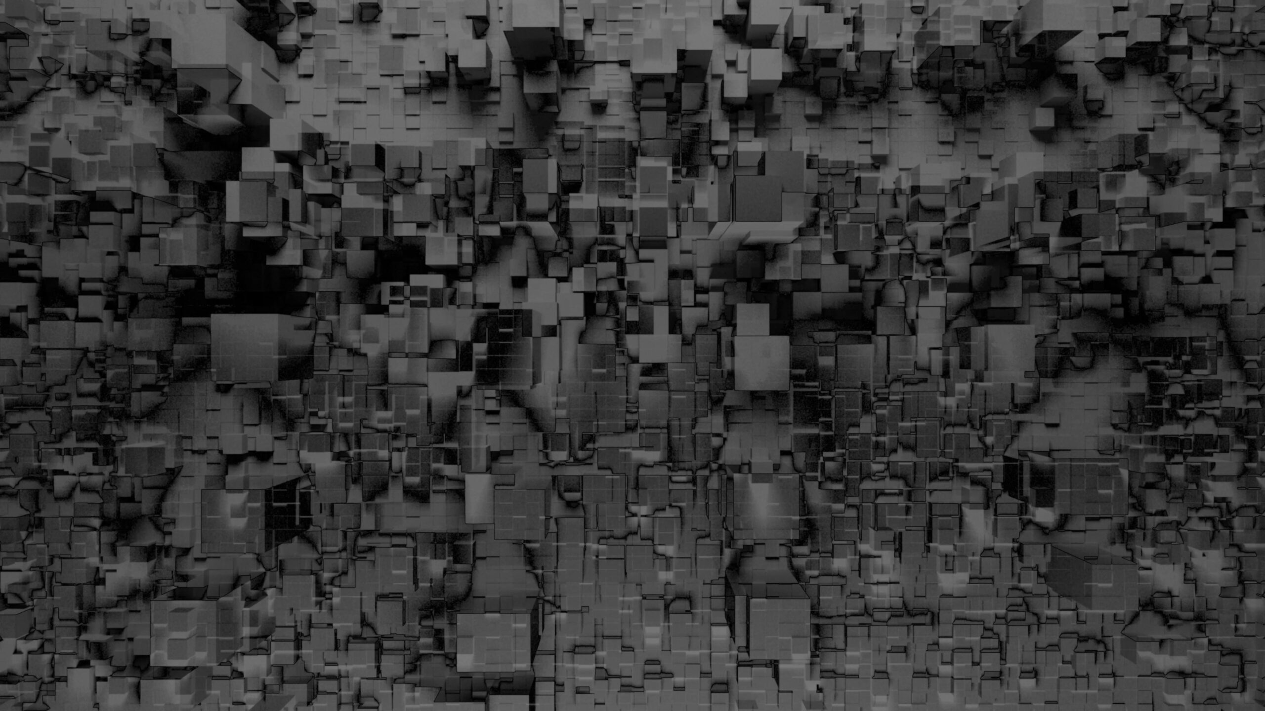 Abstract Gray Cubes 4K Video Loop