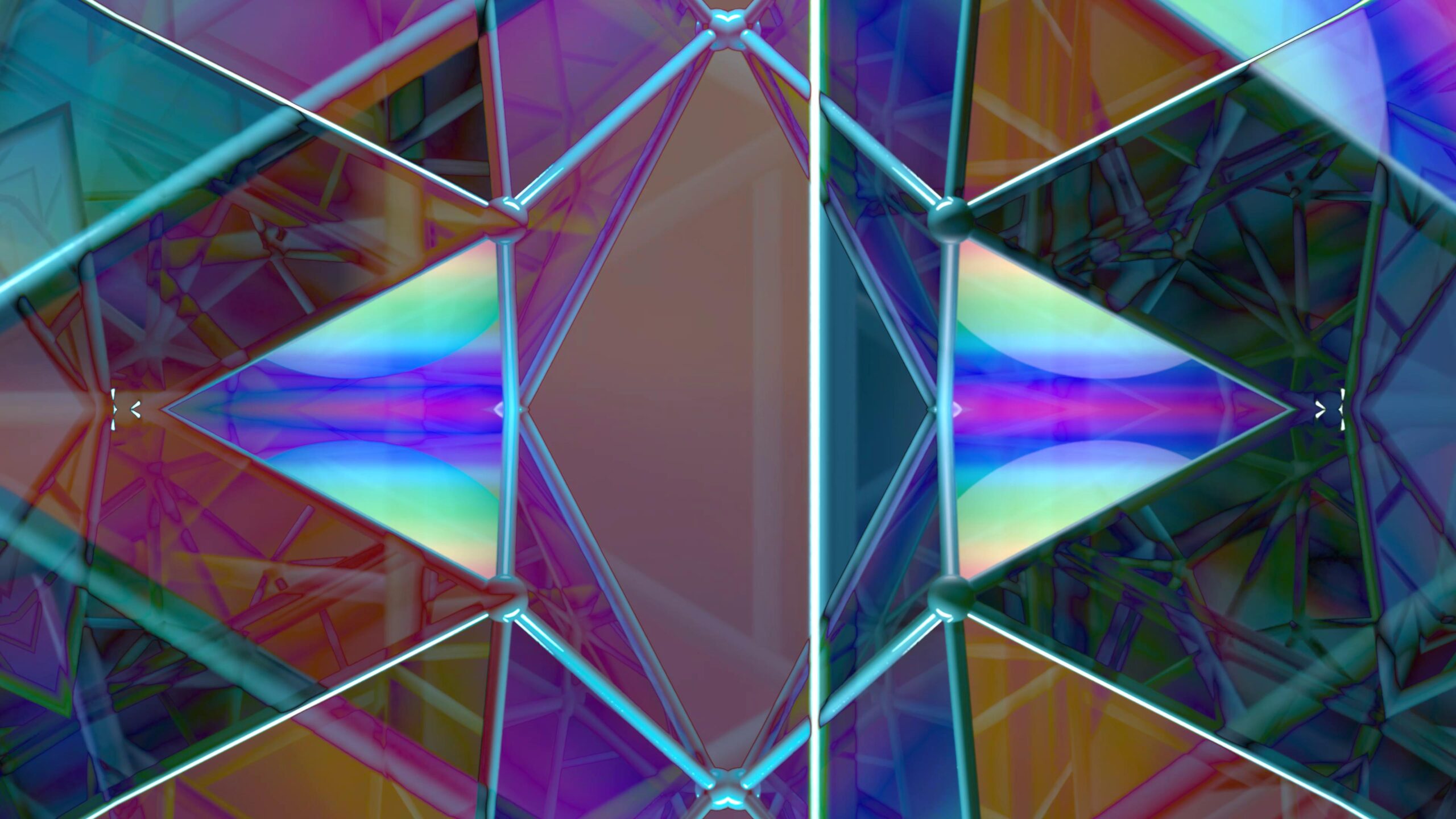 Kaleidoscope Molecular Geometry 4K Loop