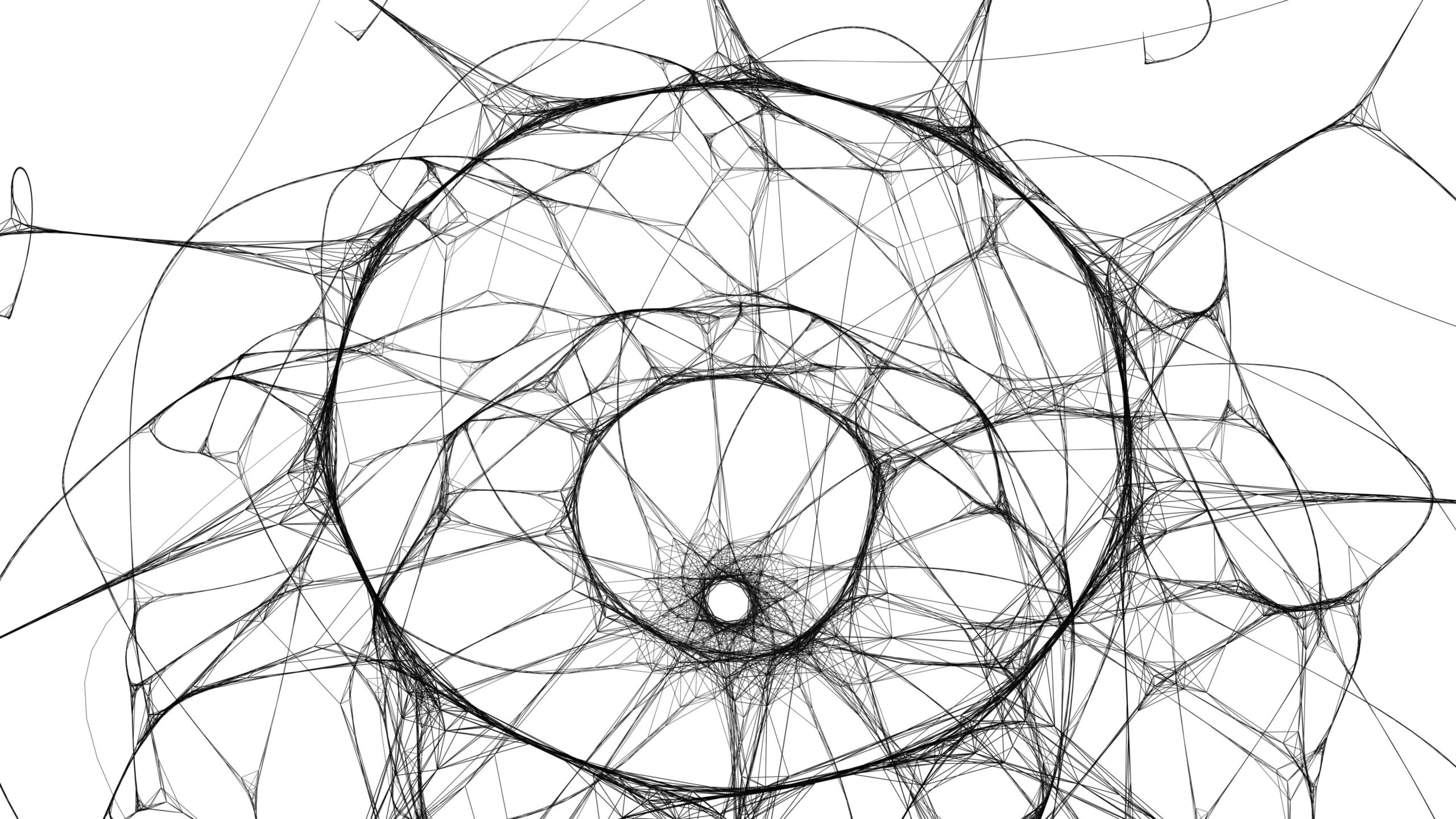 Intricate Fluctuating Web Pattern 4K Video