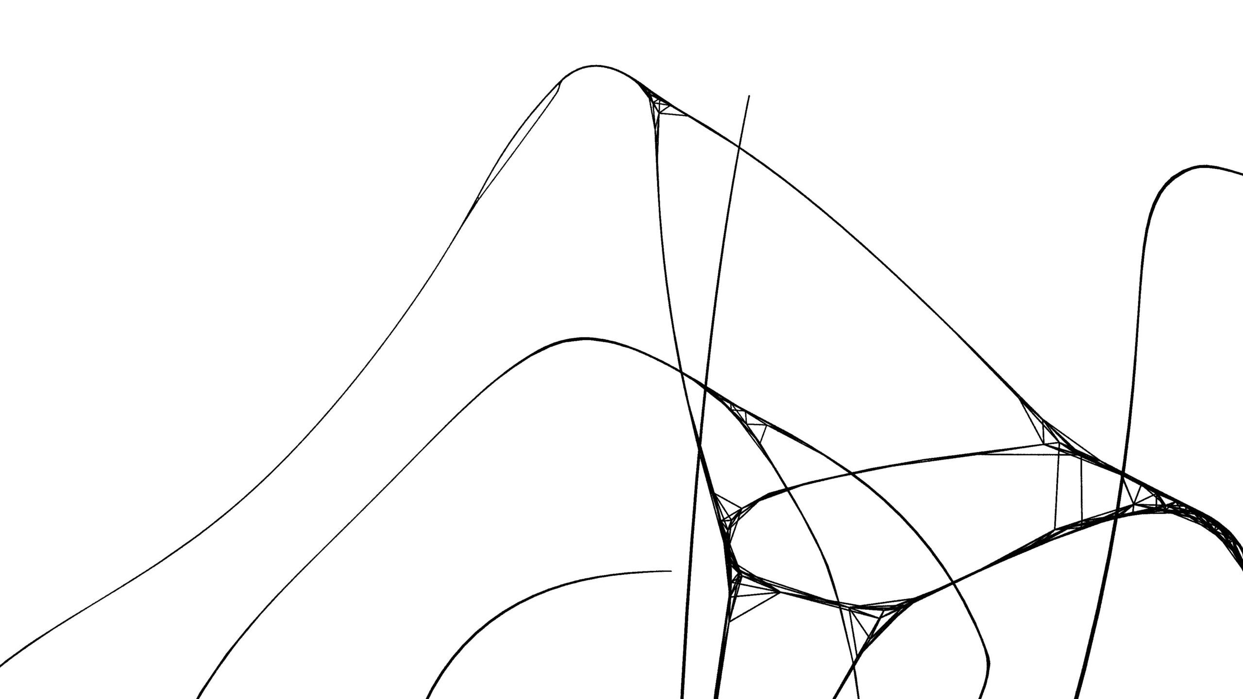 Elegant Abstract Line Geometry 4K Video