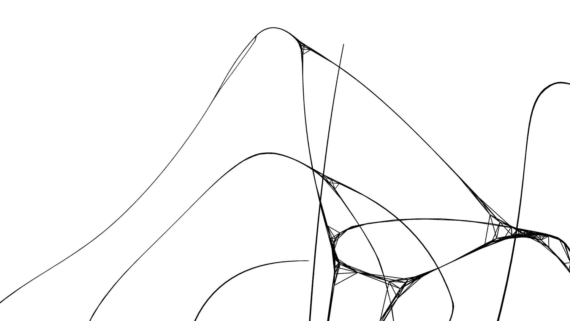 Dynamic Fluctuating Lines Create Abstract Video Art