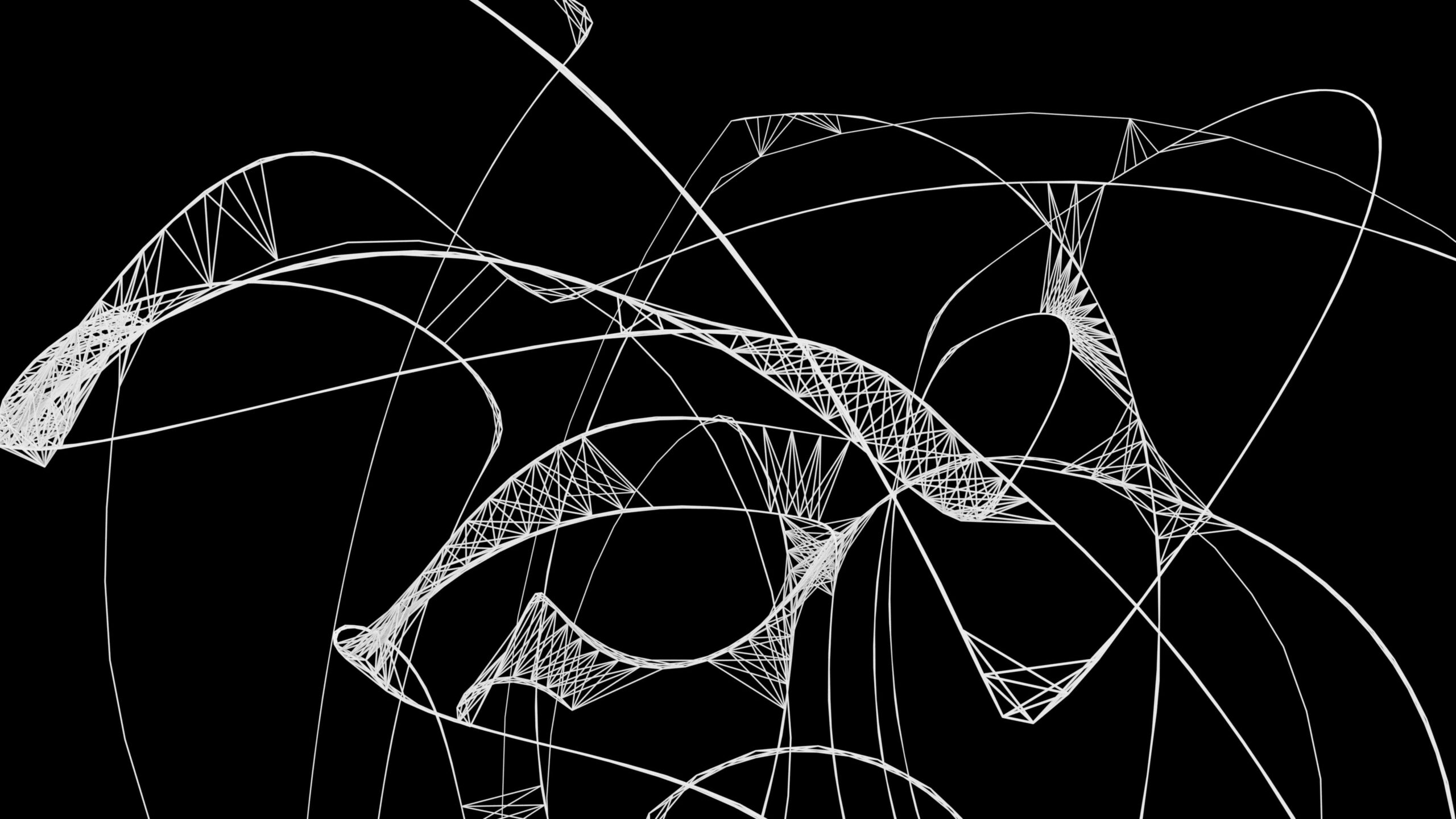 Abstract Geometric Flow Art 4K Video