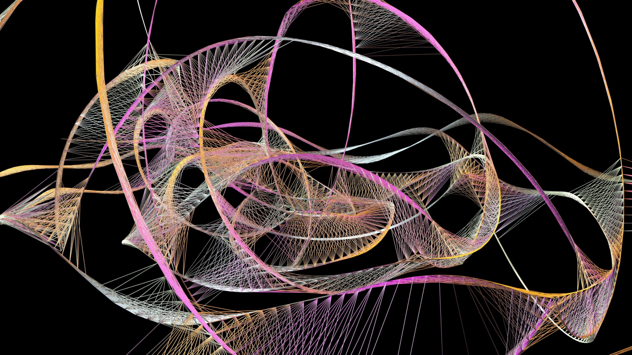 Fluctuating Abstract Lines and Curves 4K Video