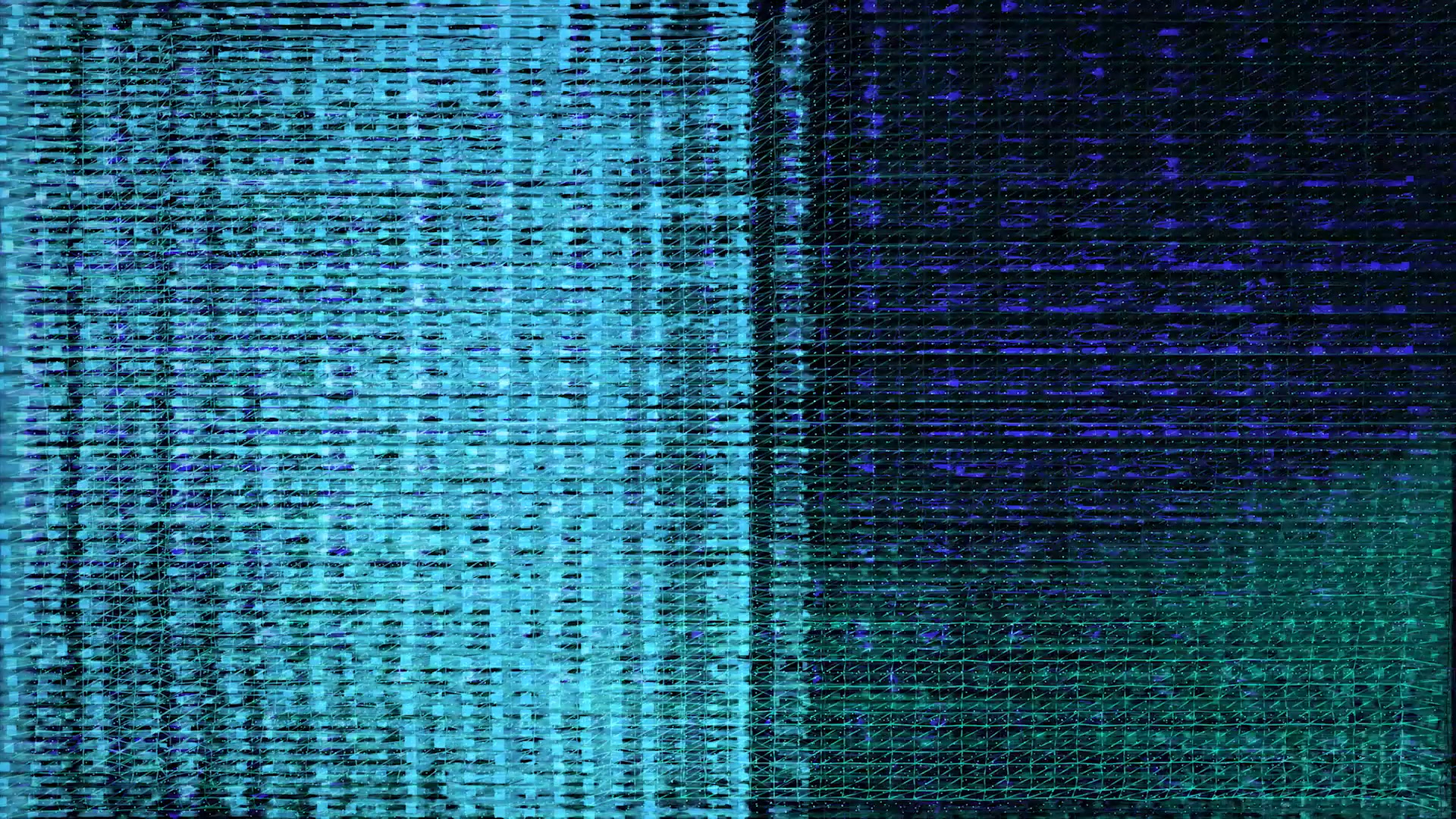 Abstract Digital Blue Grid Art Loop