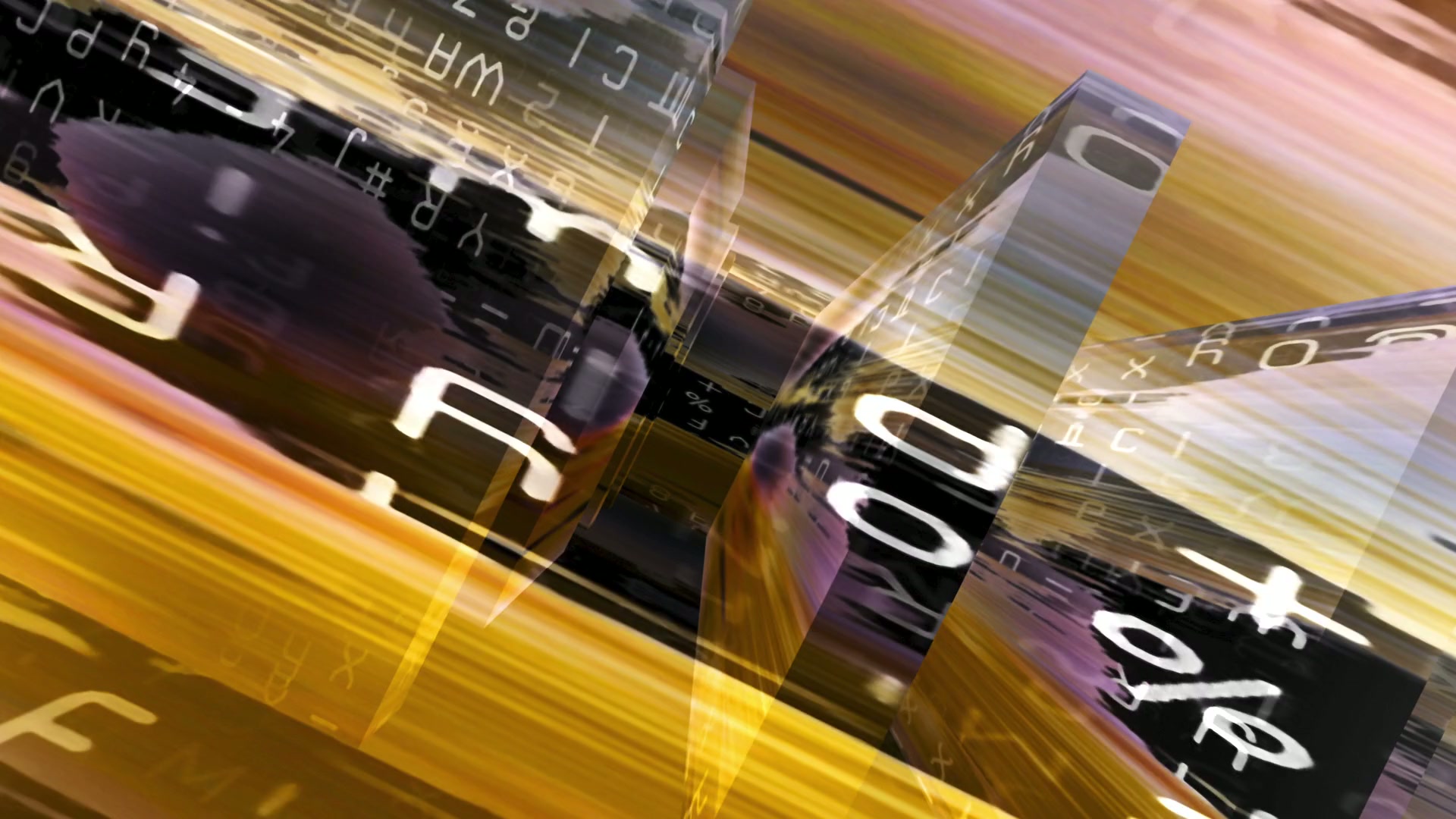 Abstract Digital Matrix Visualization Loop