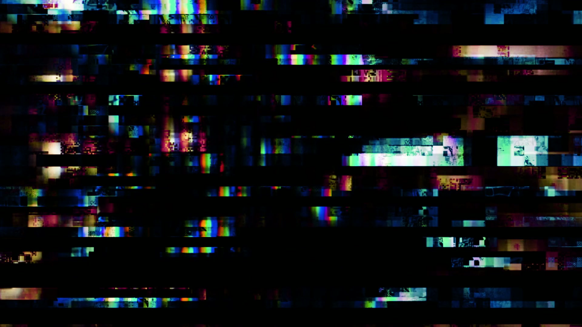 Colorful Digital Glitch Art Loop