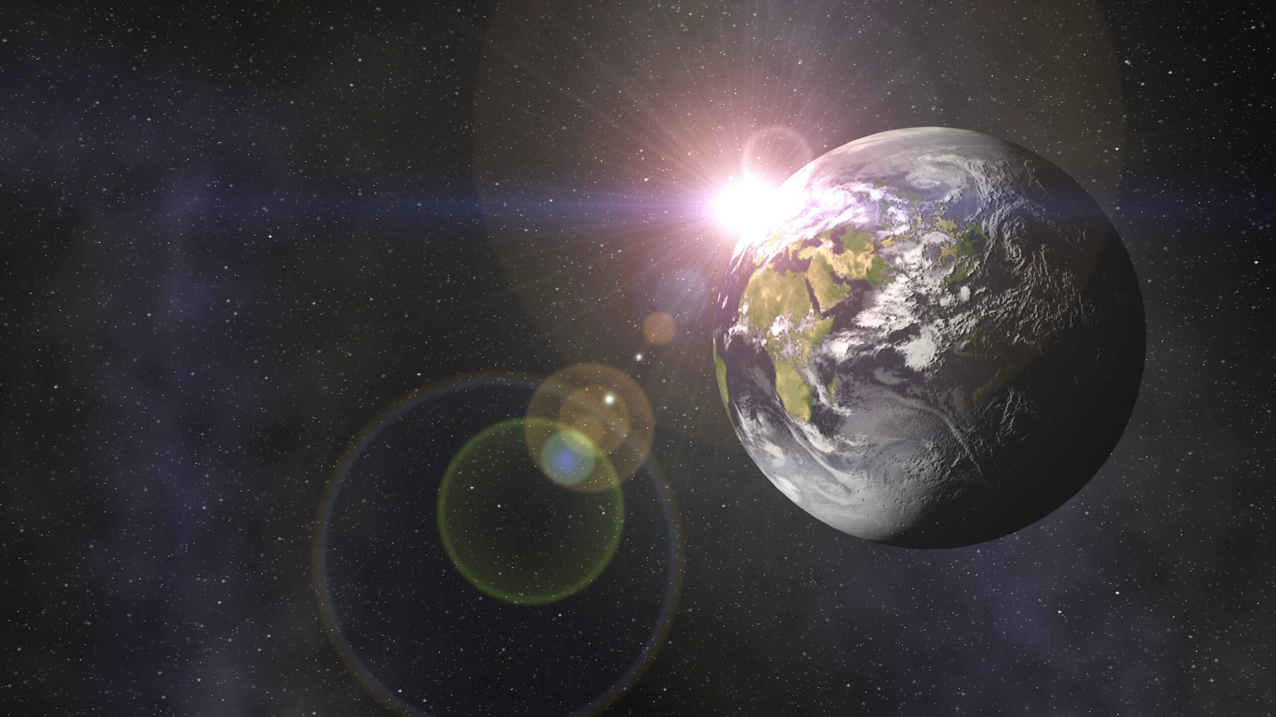 Sunrise Over Earth from Space 4K Video