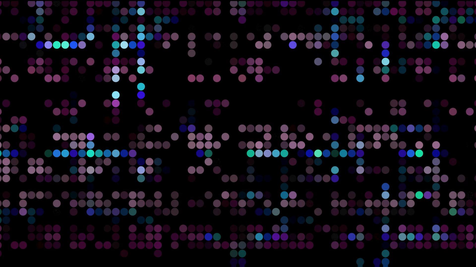 Vibrant Dots on Dark Canvas HD Loop