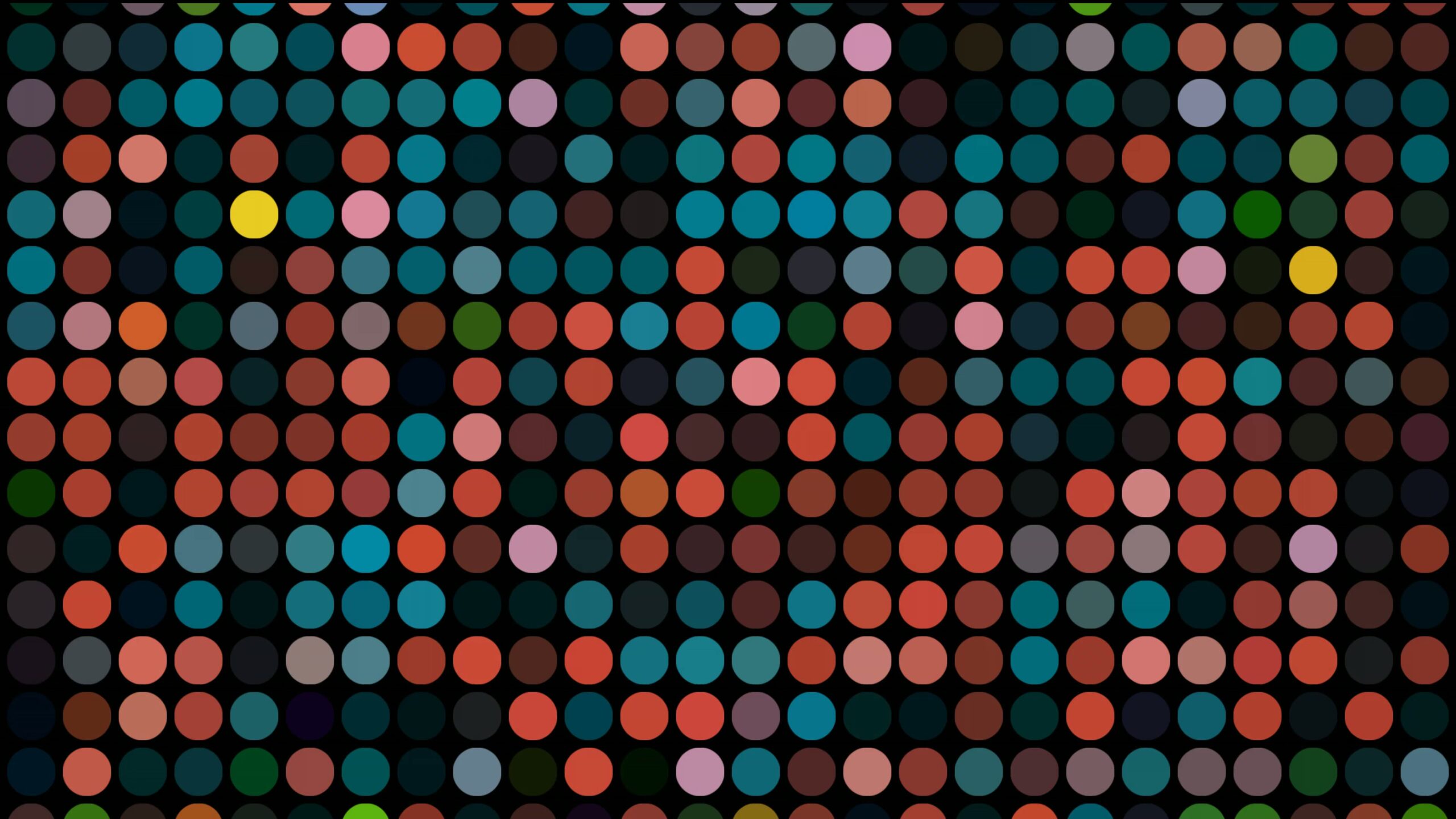 Colorful Dots on Dark Background 4K Loop