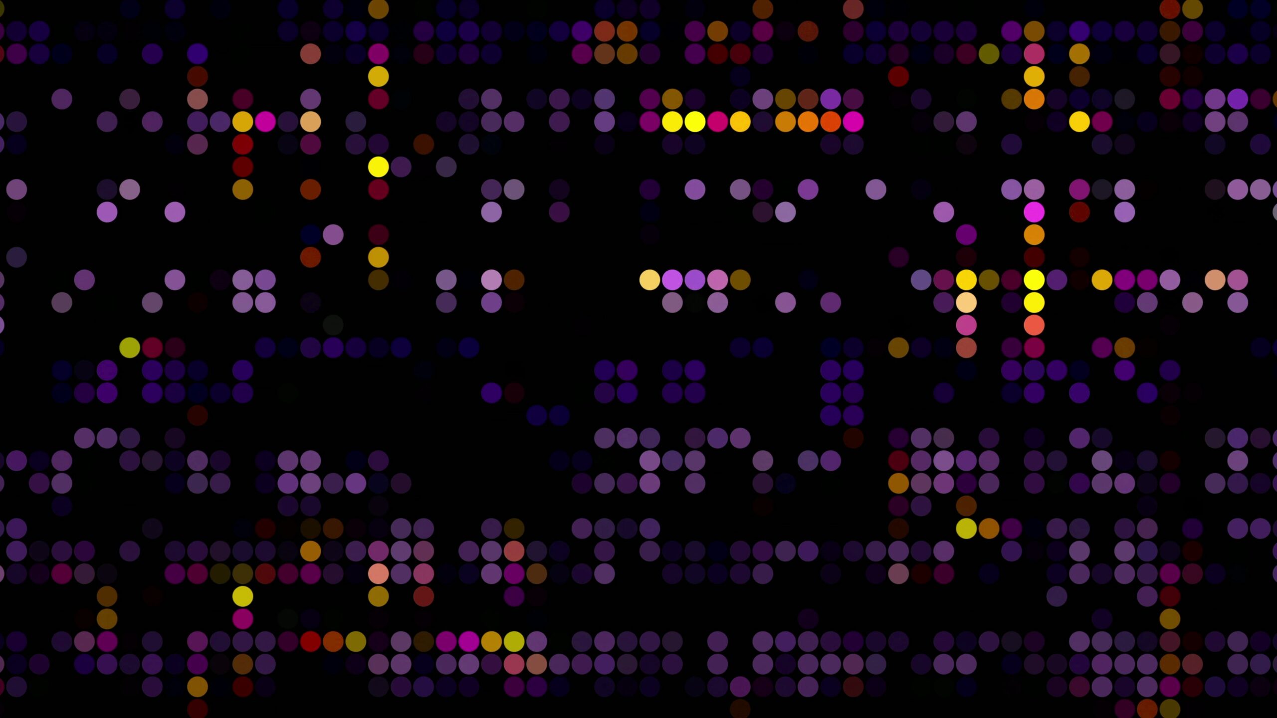 Fluctuating Dot Matrix 4K Video Loop