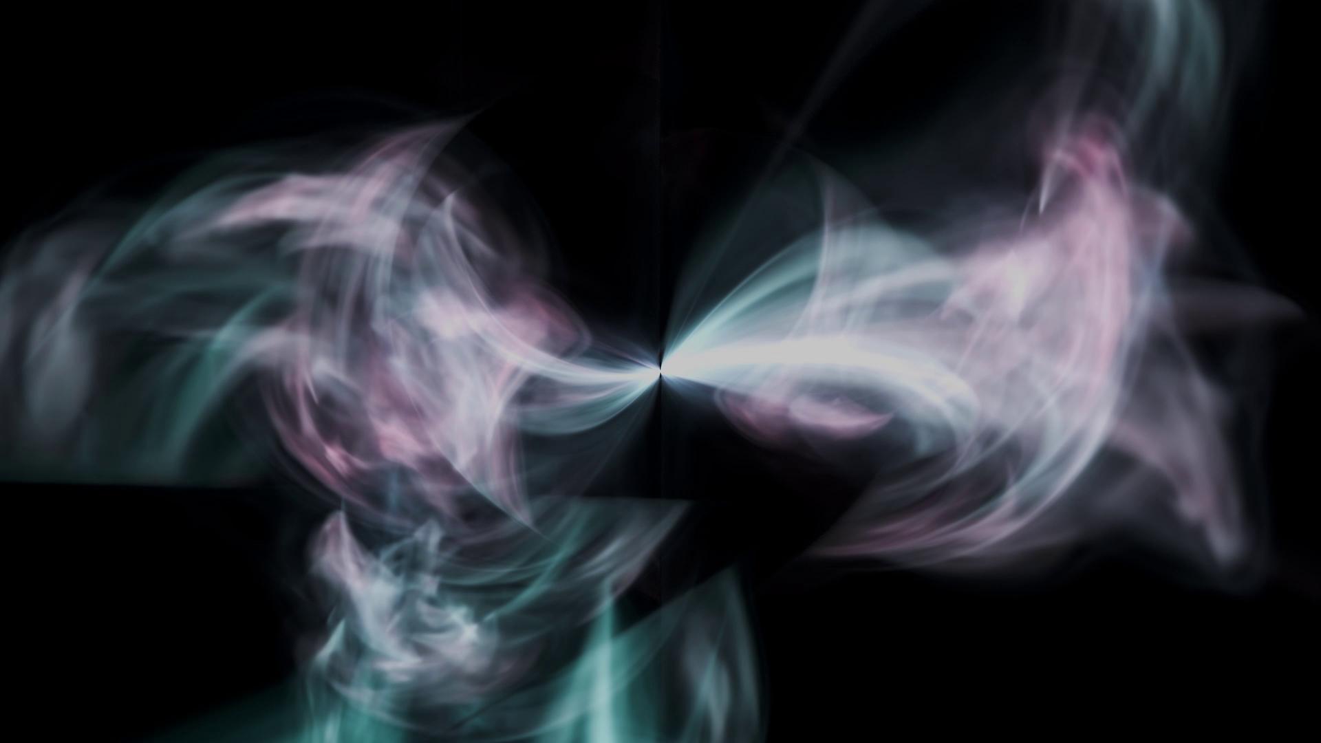 Ethereal Swirls Through Darkness HD Video Loop