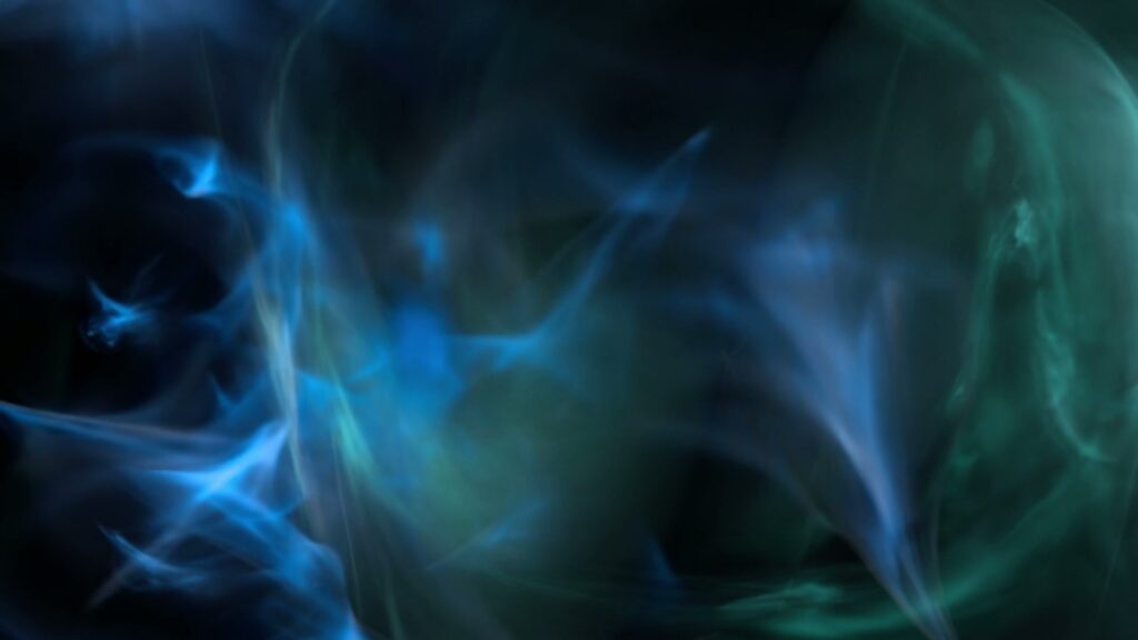 Ethereal Blue and Green Swirls Loop