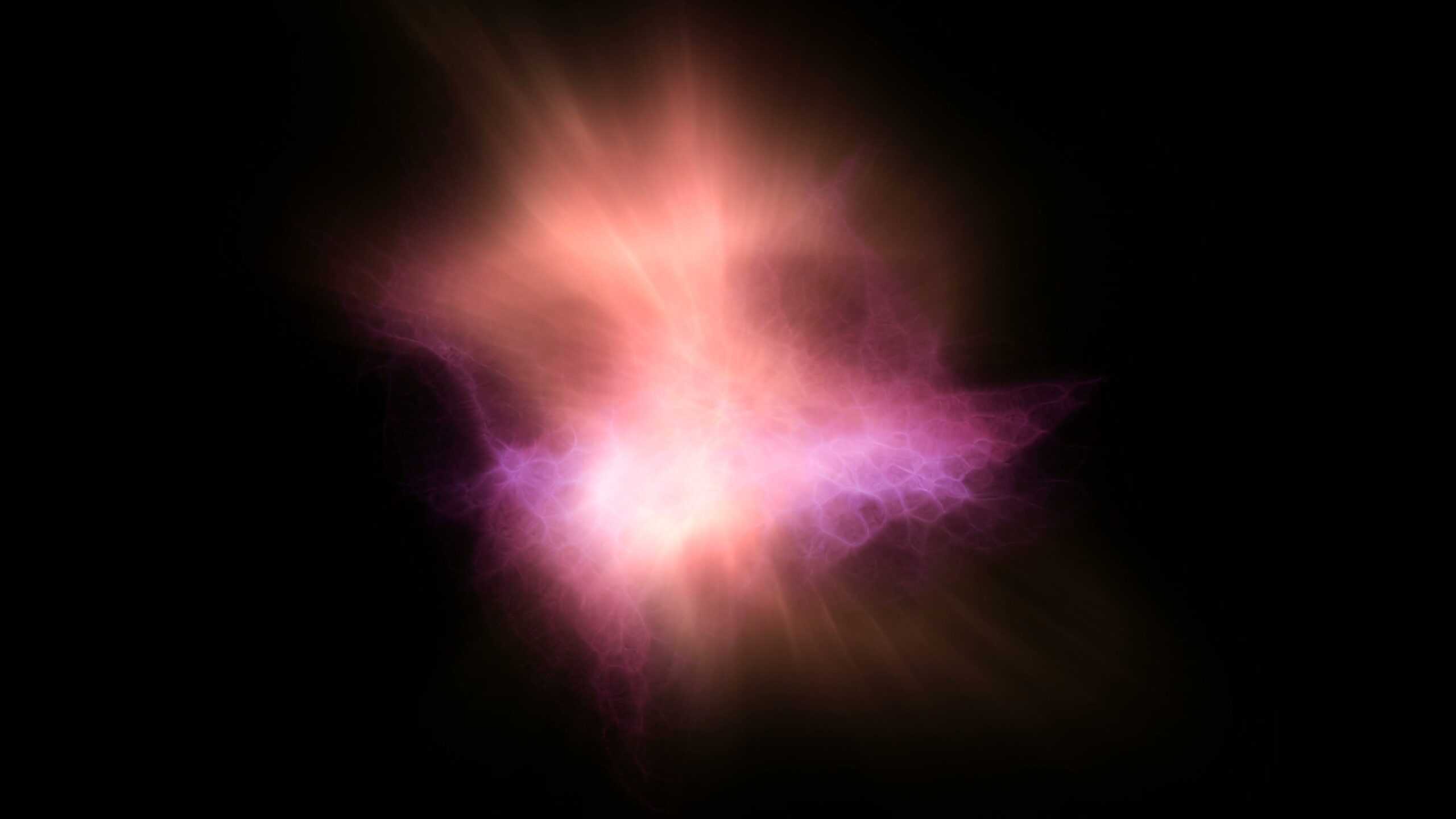 Ethereal Glowing Abstract Light Burst 4K Loop