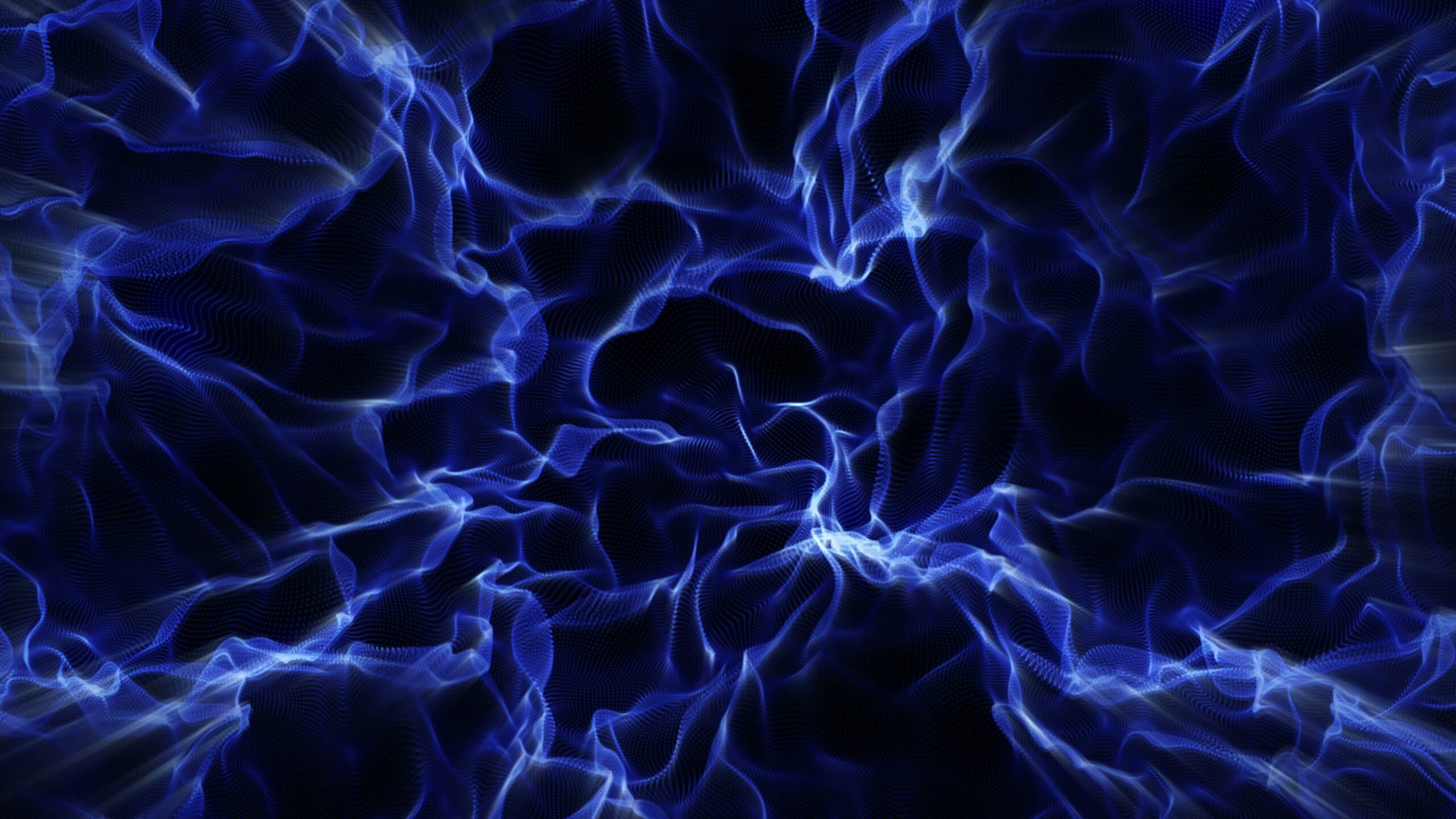 Blue Electric Energy Pattern 4K Loop