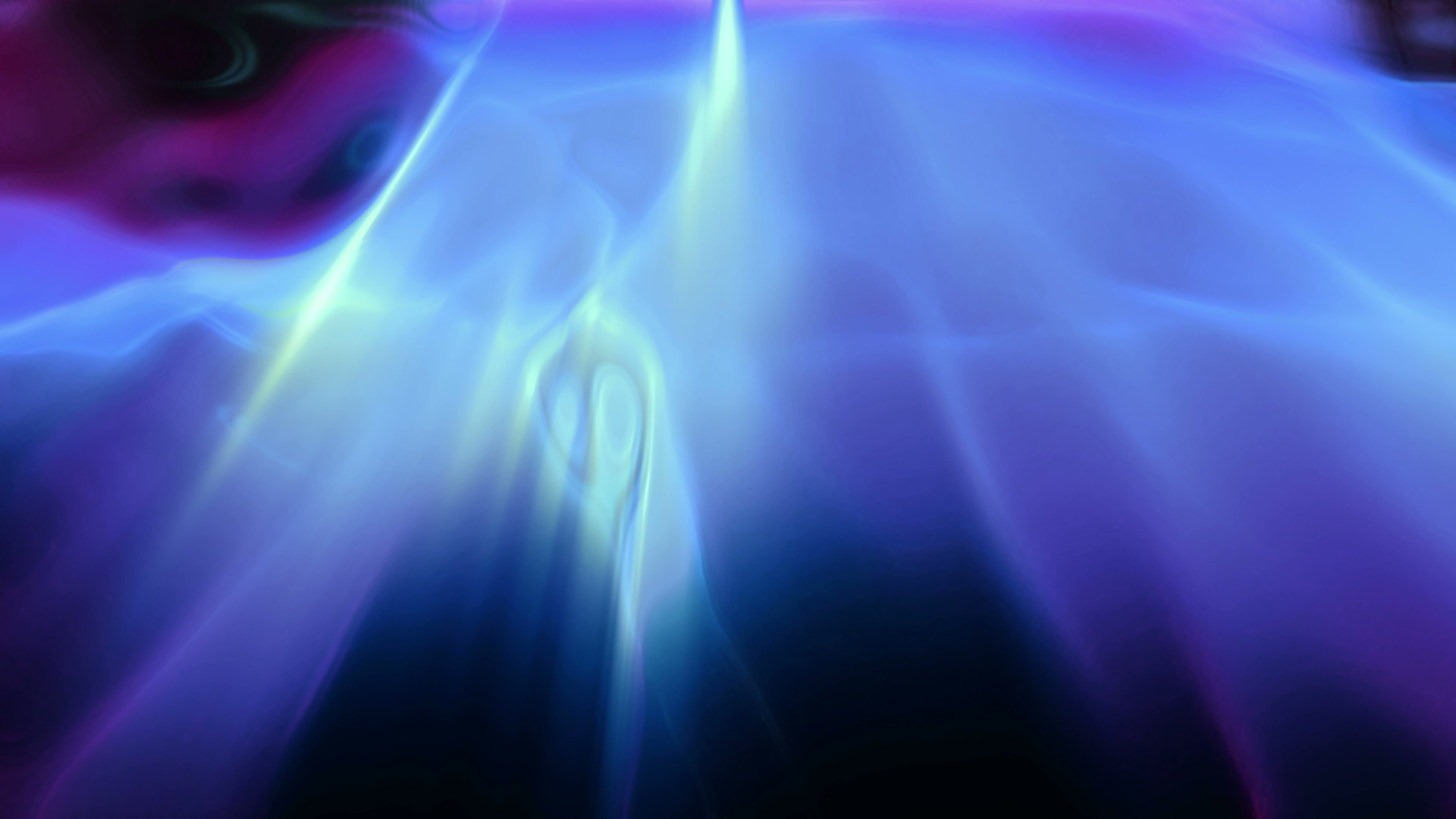 Mystical Blue Light Waves 4K Video Loop