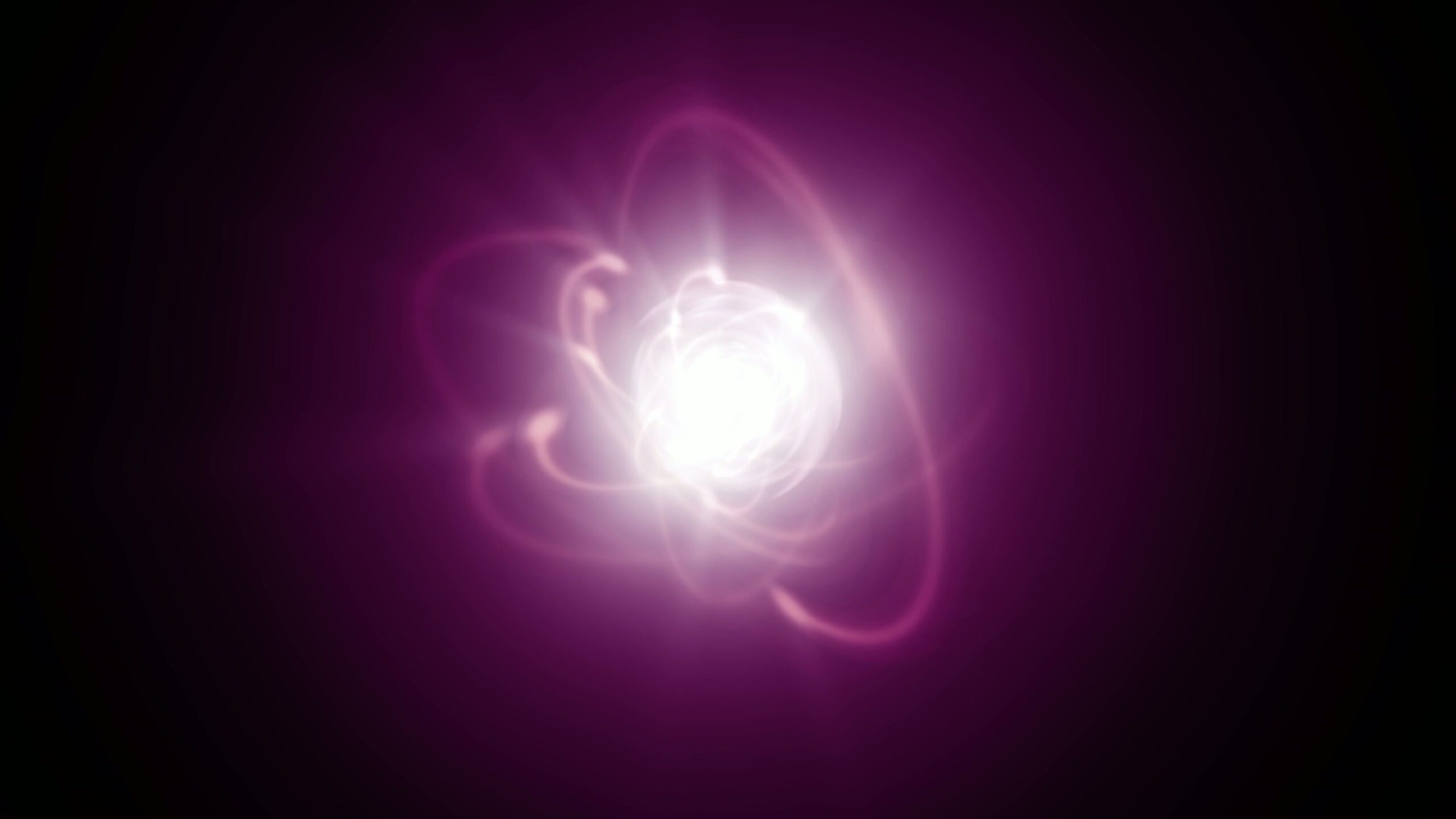 Glowing Purple Atomic Energy Swirl 4K Loop