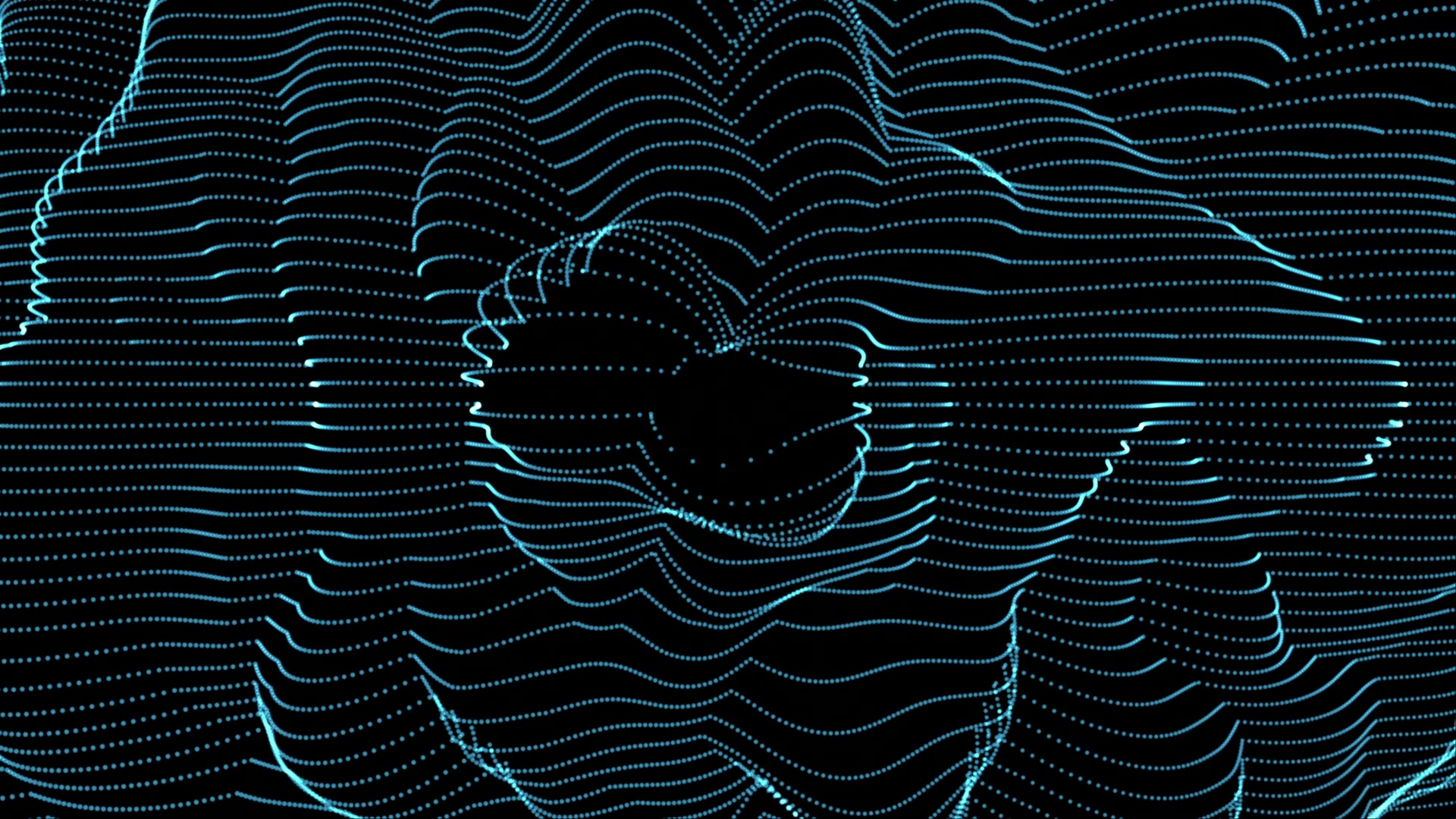 Dynamic Digital Wave Patterns Video Loop