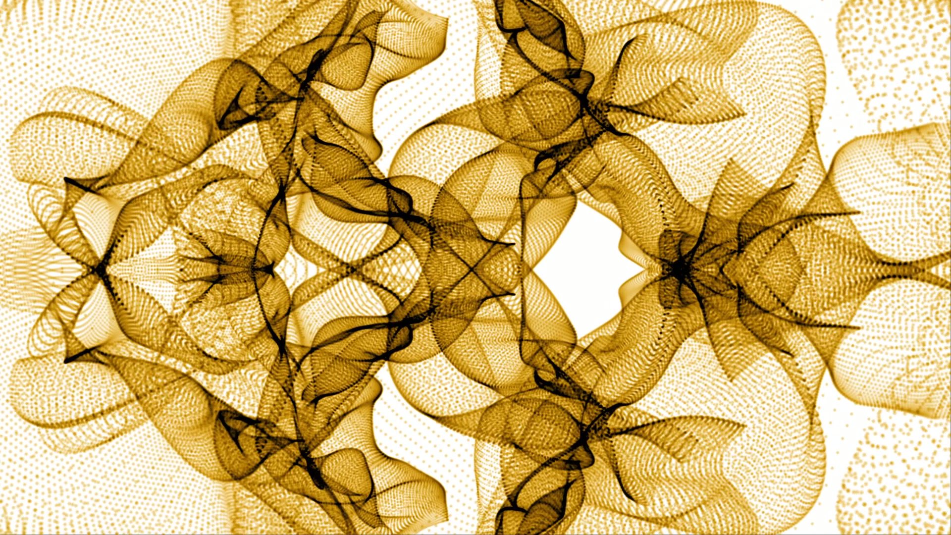 Intricate Golden Abstract Loop