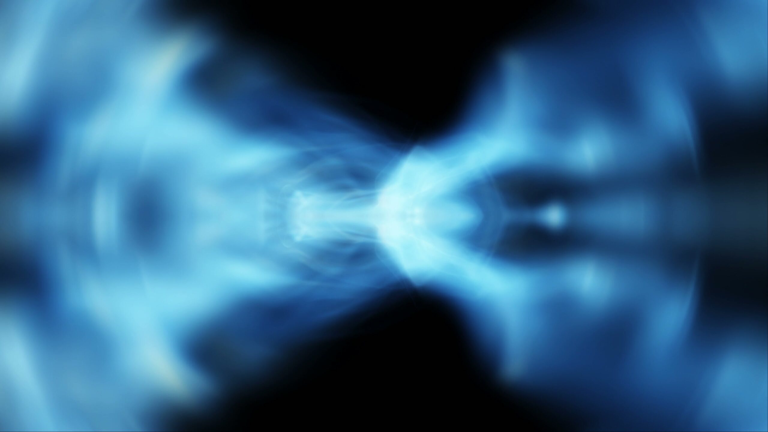 Ghostly Blue Energy Swirls Abstract 4K Loop