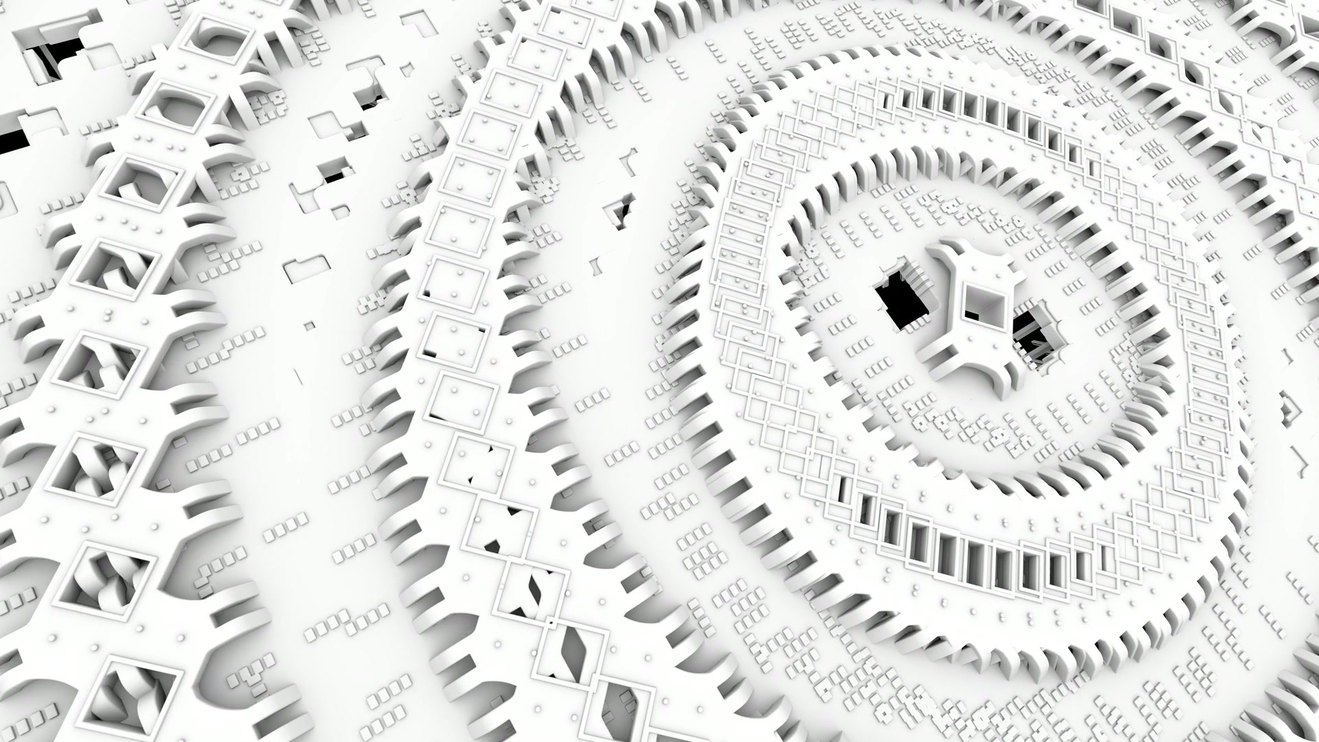 Abstract Geometric Circular Video Loop