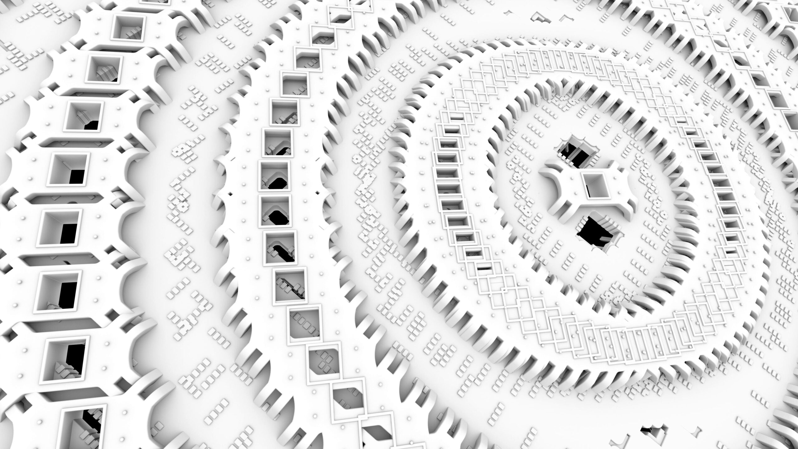 Spiral Mechanical Abstract 4K Video Loop