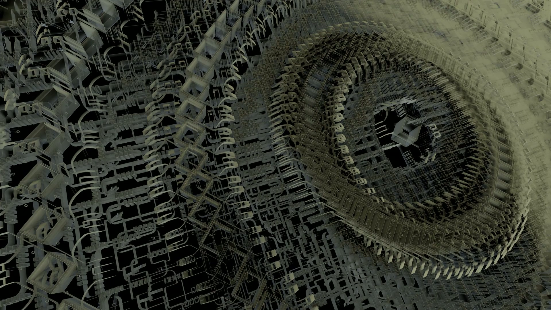 Intricate Geometric Nano Spiral Loop