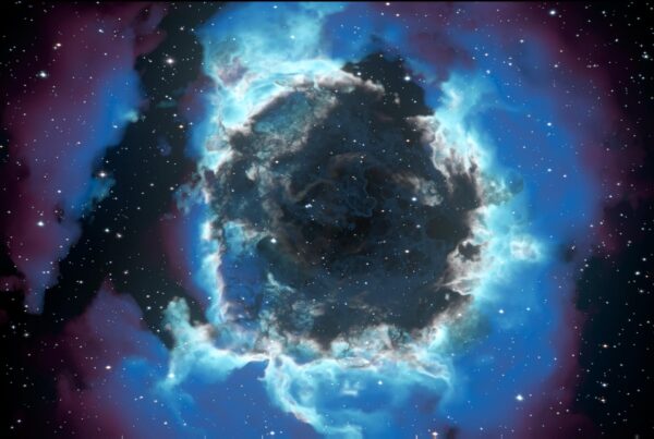Stunning starfield galaxy nebula free video background