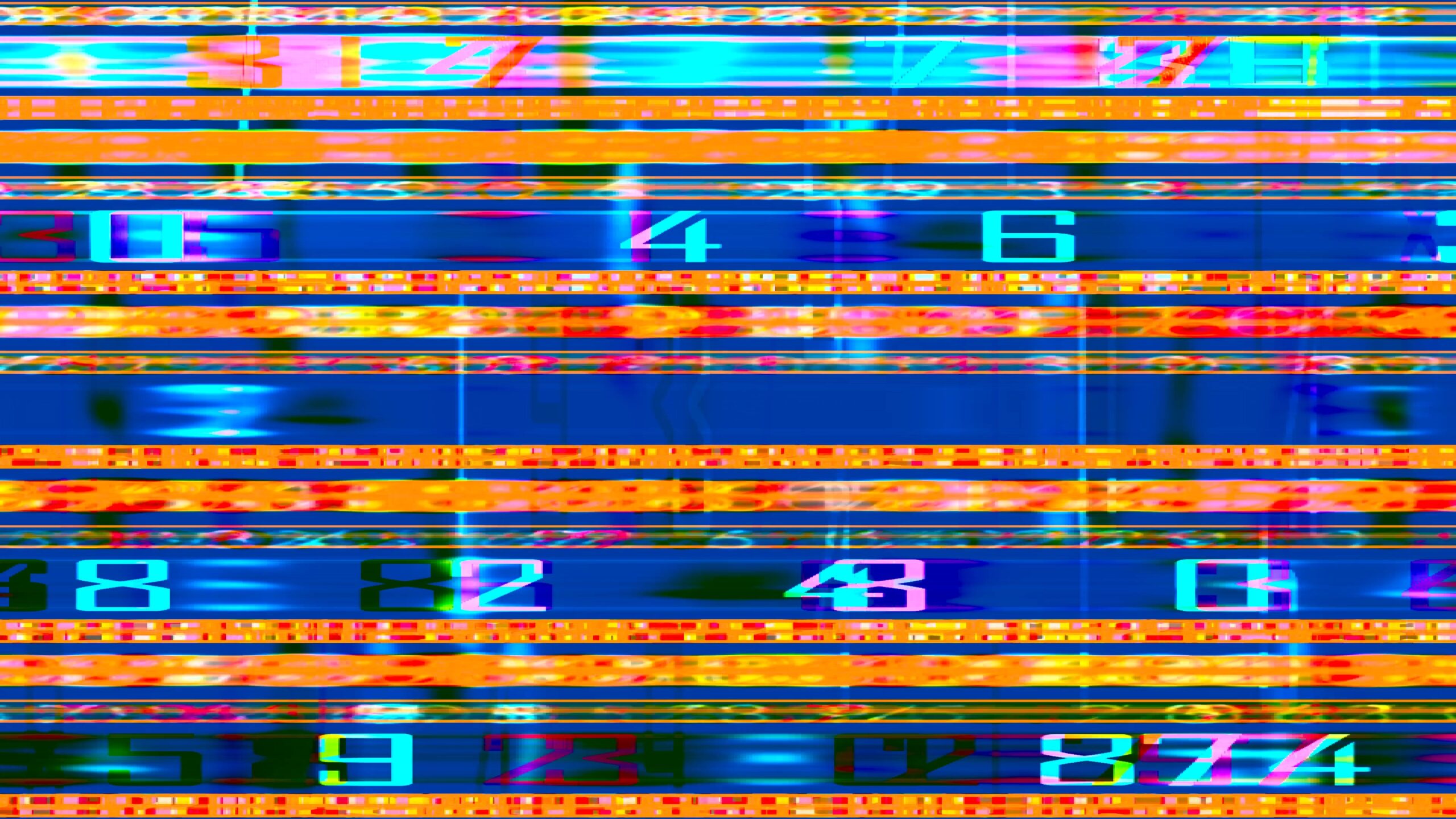 Streaming Digital Numbers 4K Video Loop