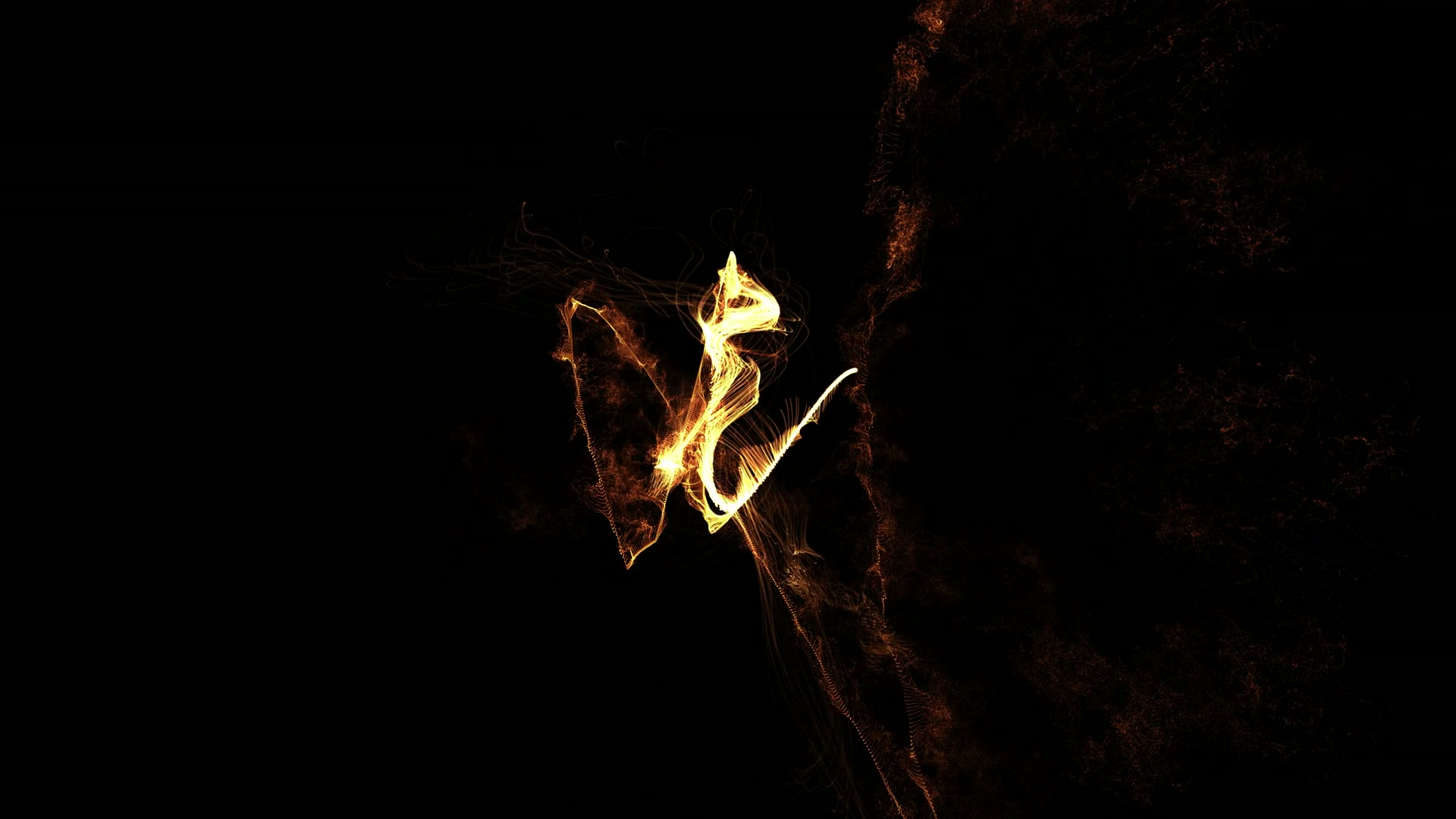 Ethereal Dance of Glowing Light Loop