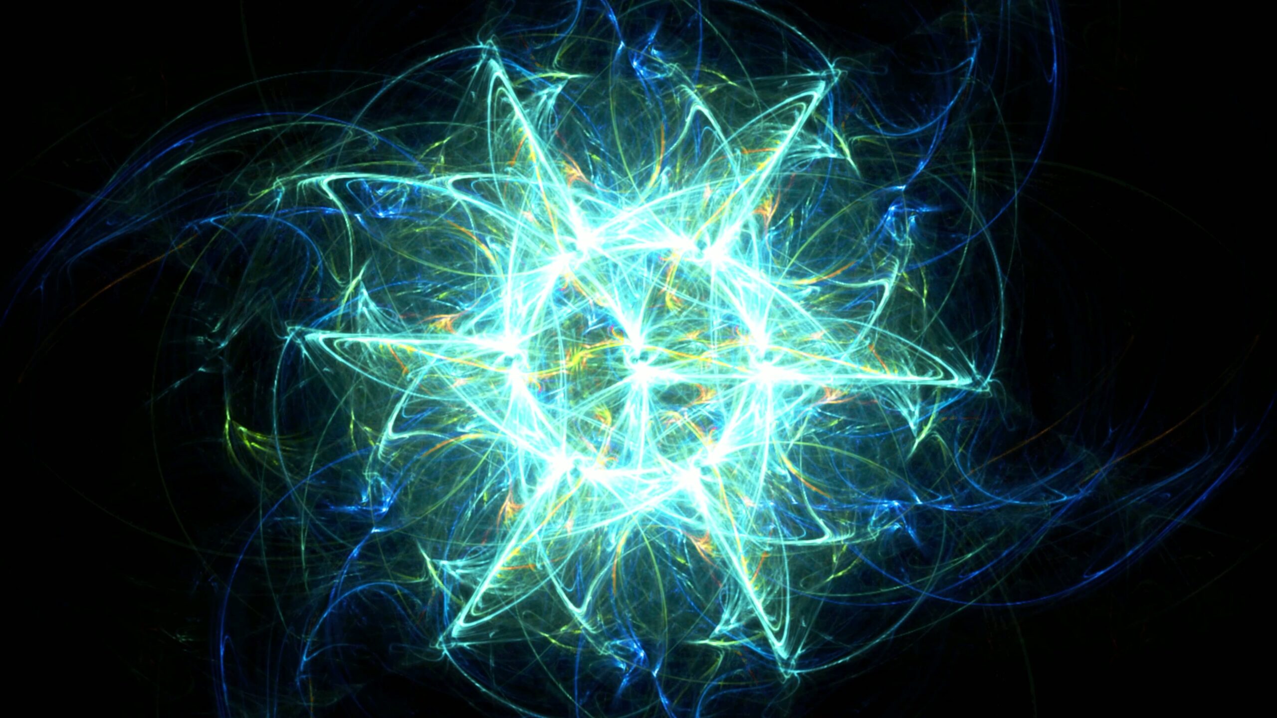 Energy Radiating Fractal Starburst 4K Loop