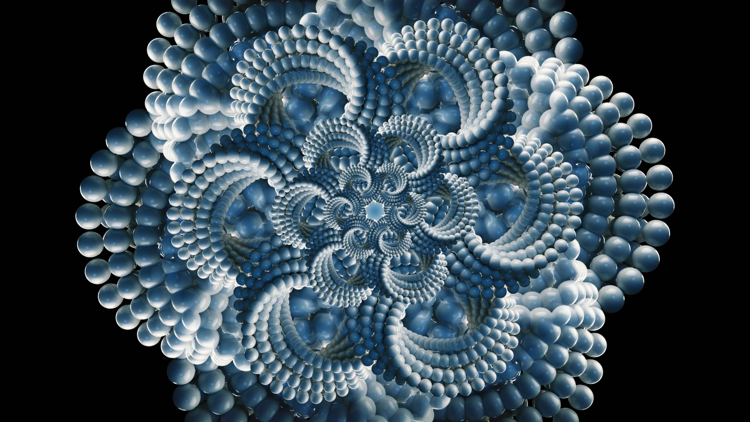 Intricate Spherical Fractal 4K Loop