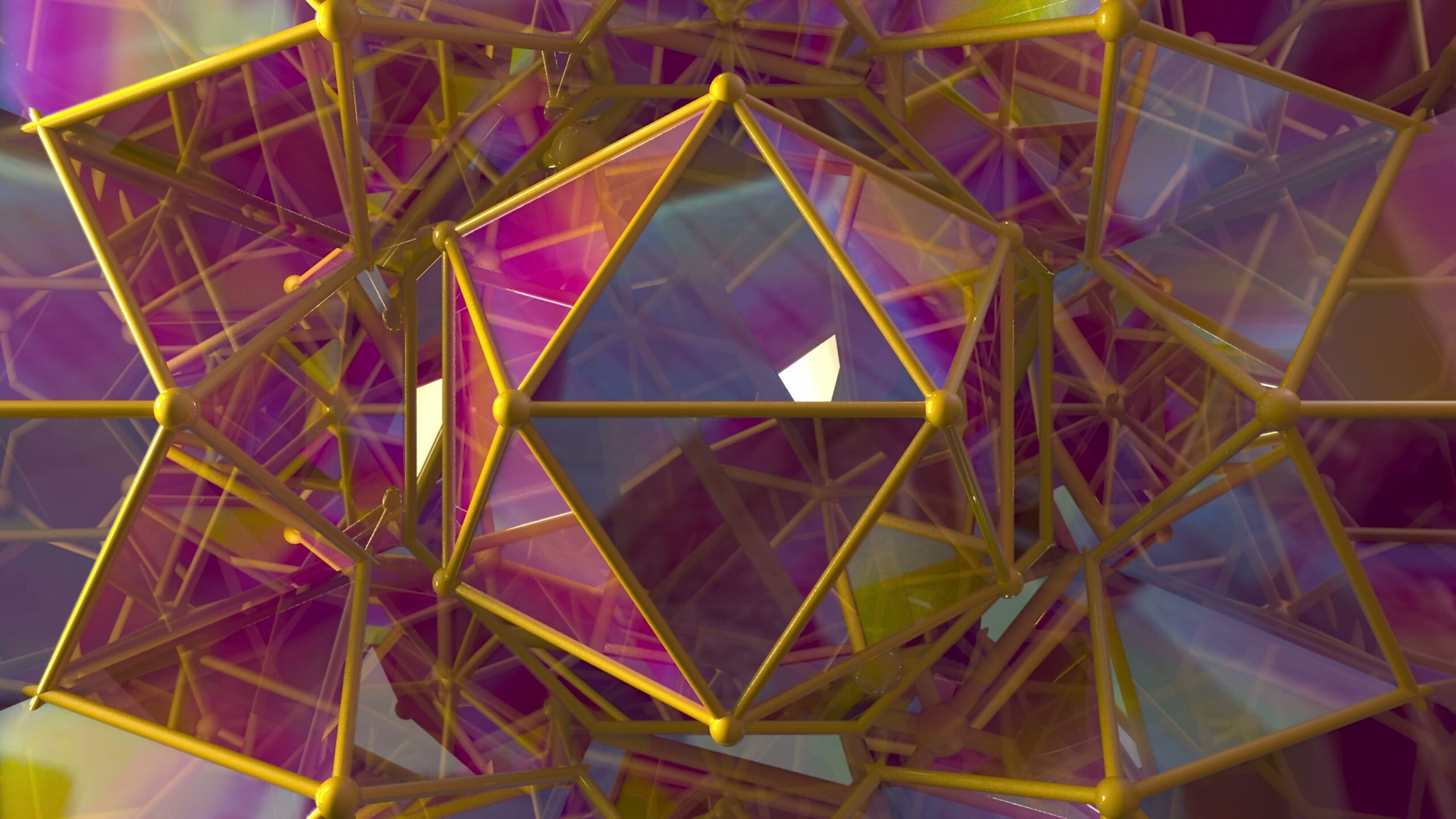 Geometric Shapes in Vibrant Colors 4K Loop