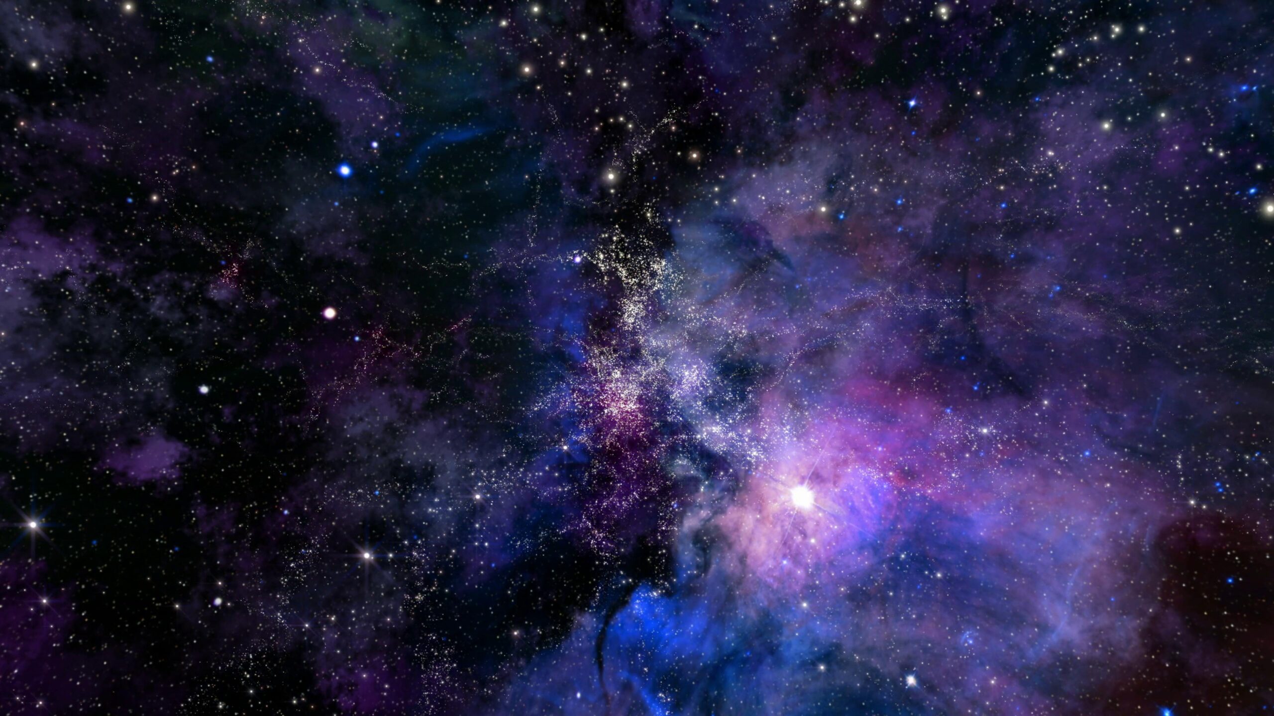 Twinkling Stars in Deep Space Journey 4K Loop