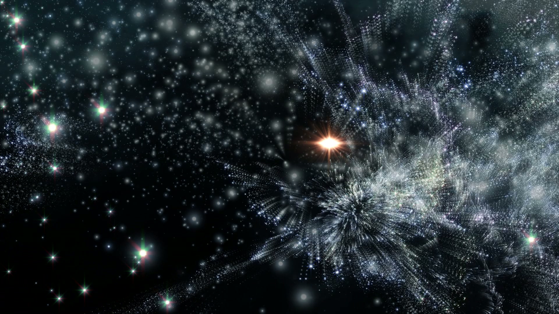 Celestial Star Journey in Cosmic Tapestry