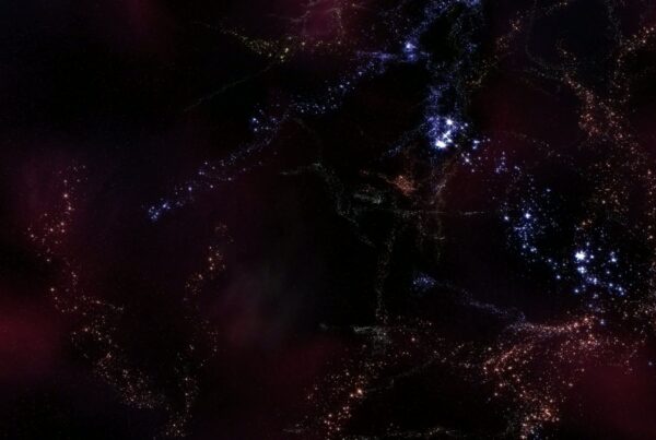 The looping video depicts a beautiful space journey scene that shows the vast and intricate beauty of the universe.