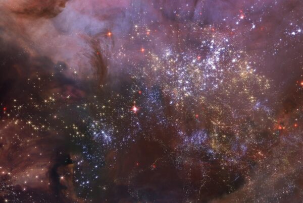 A stunning 4K video loop of a cosmic journey through stars, nebulae, and interstellar beauty.