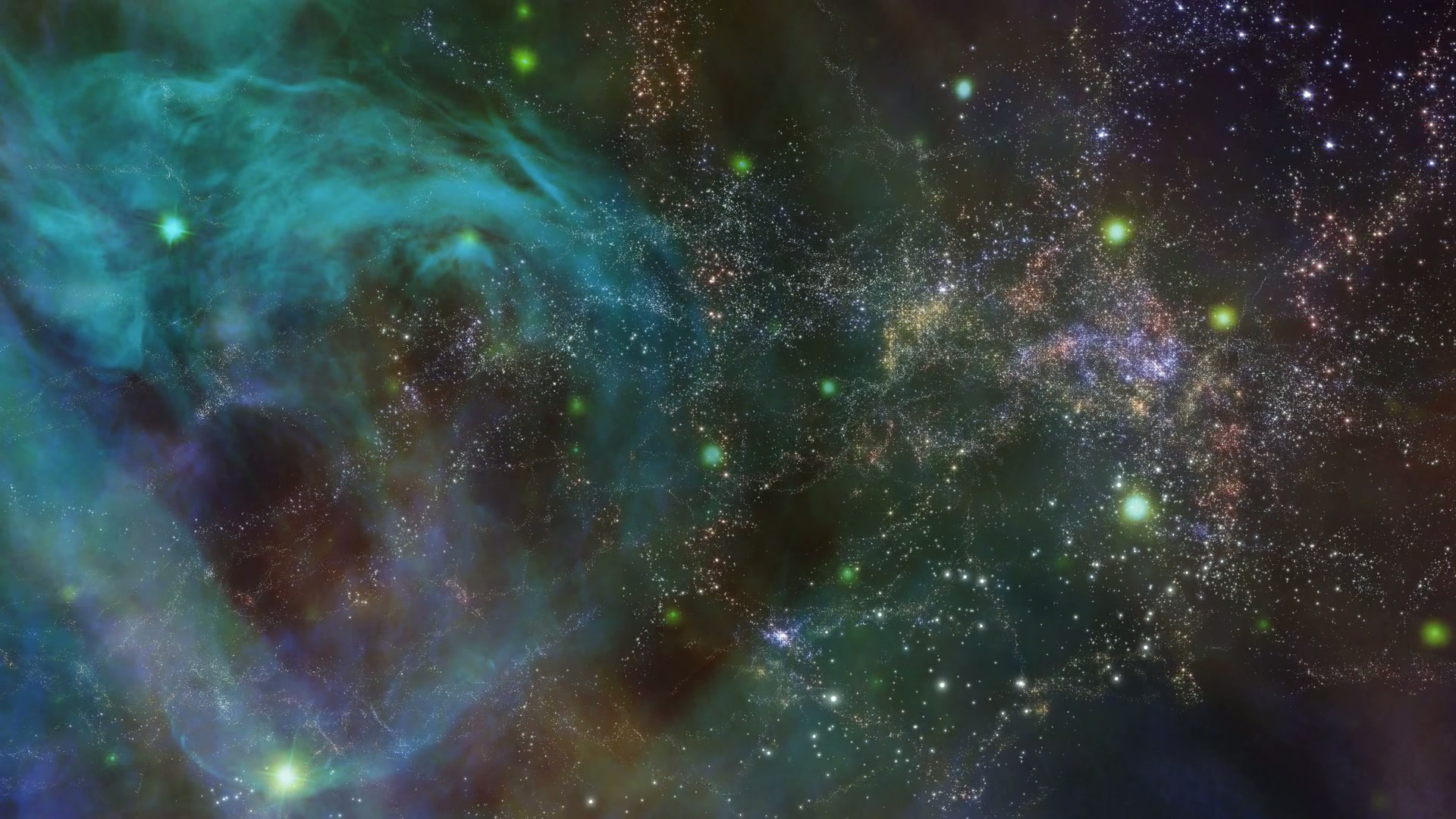 Majestic Cosmic Starfield Journey