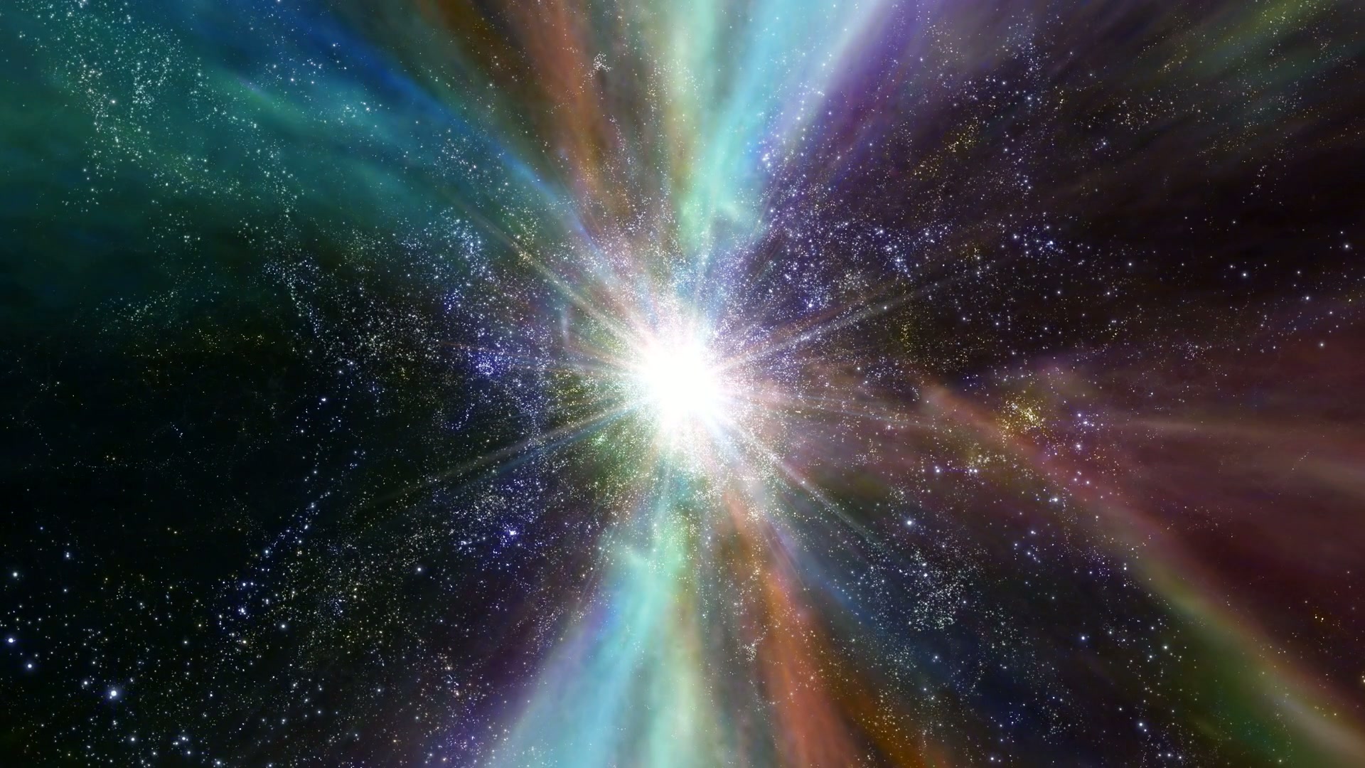 Cosmic Explosion of Vibrant Colors Loop