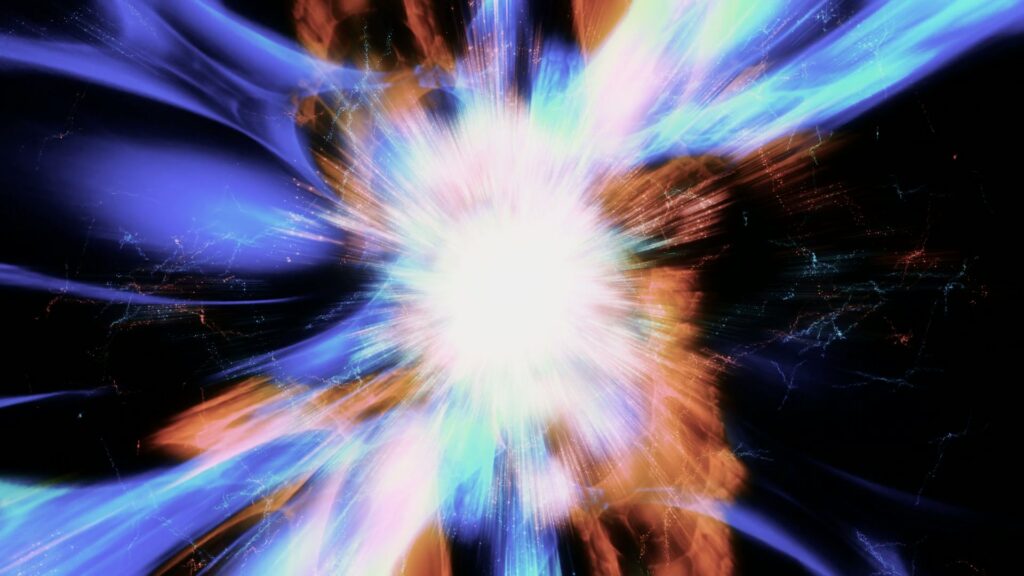 Vibrant Cosmic Energy Explosion Loop