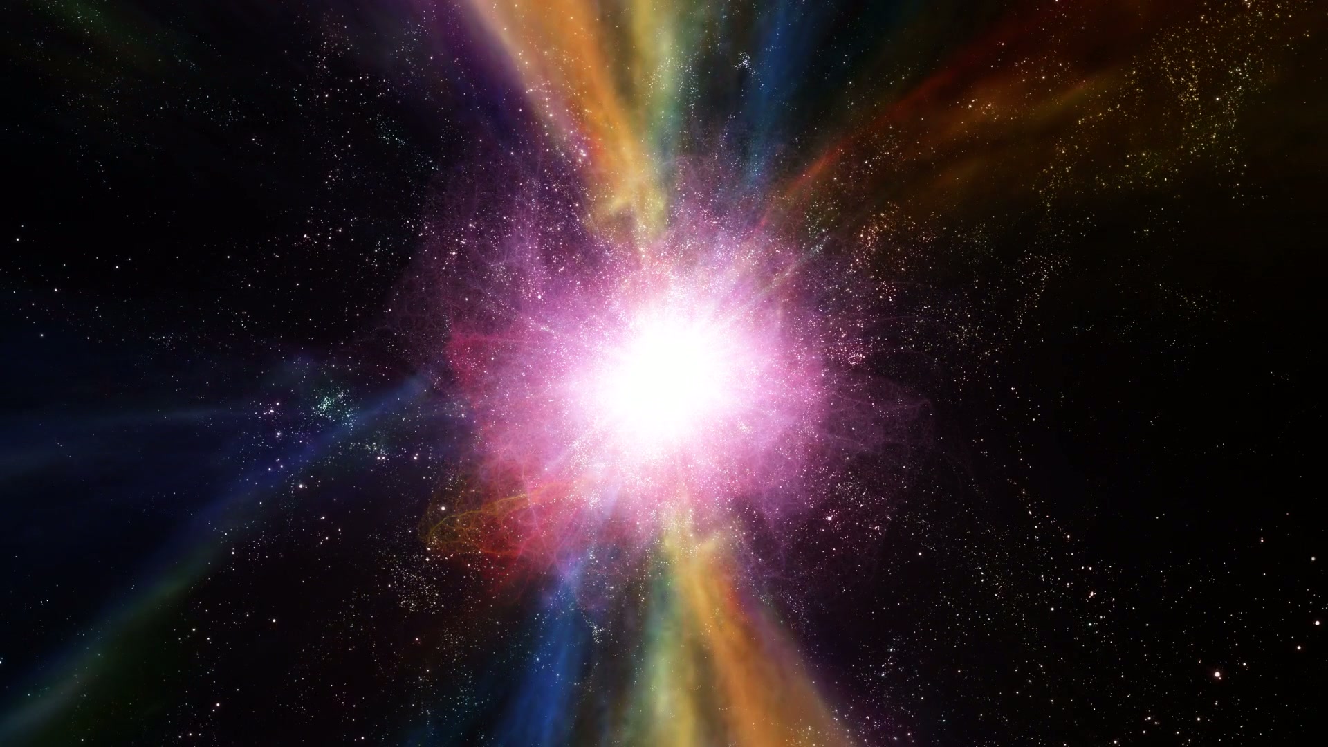 Cosmic Explosion of Radiant Light Loop