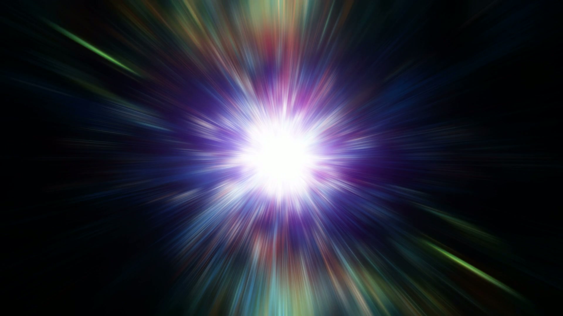 Explosive Cosmic Light Burst Video Loop