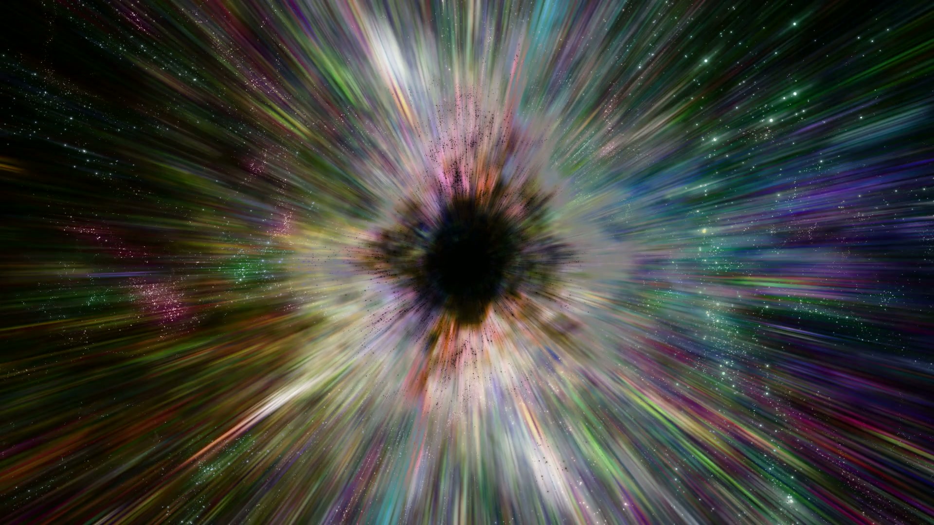 Colorful Cosmic Blackhole in Space HD Loop