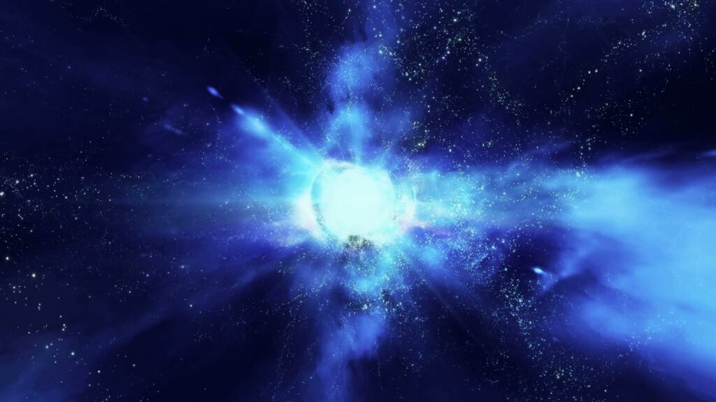 Celestial Explosion of Vibrant Light Loop